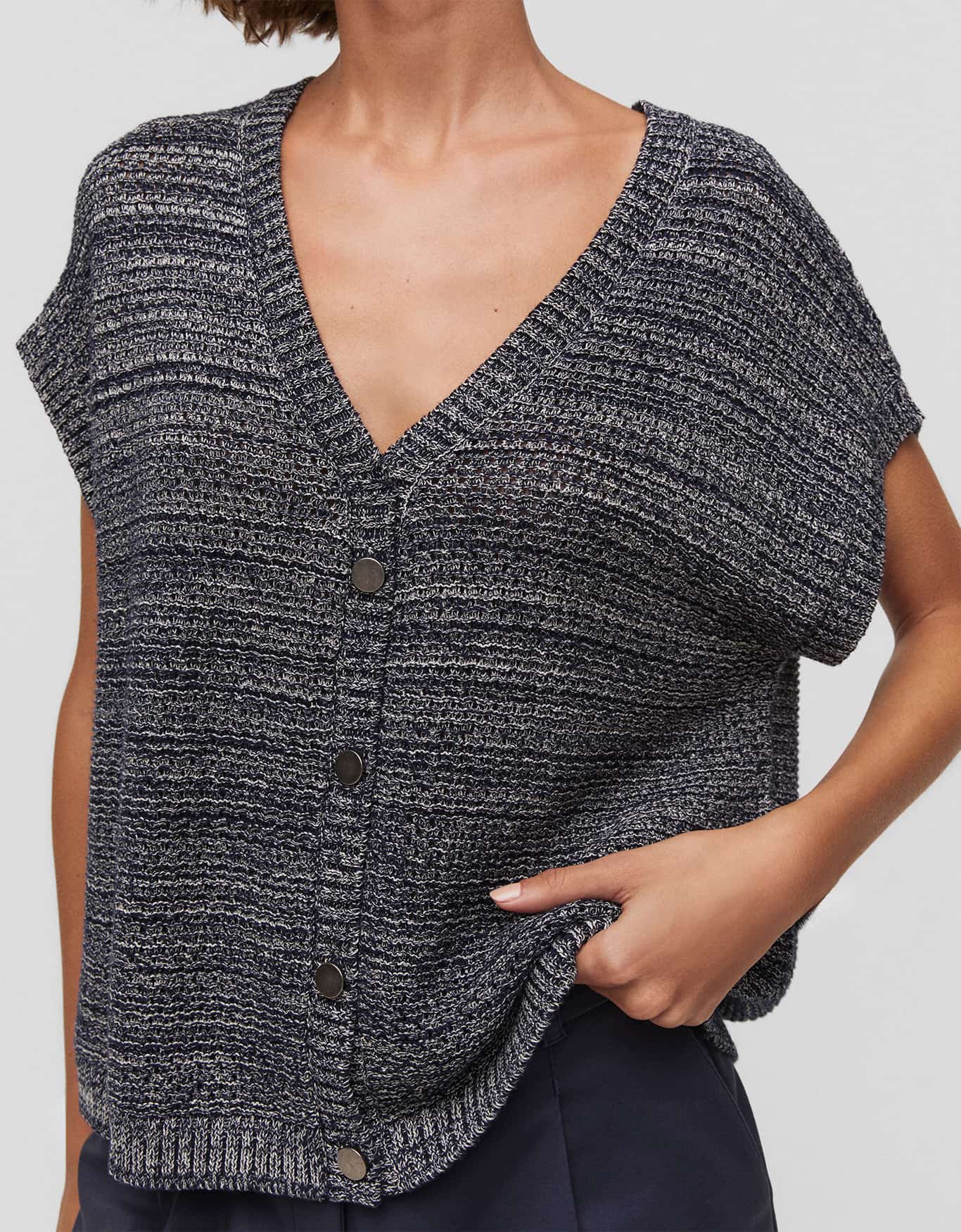 Colete Tricot Mescla