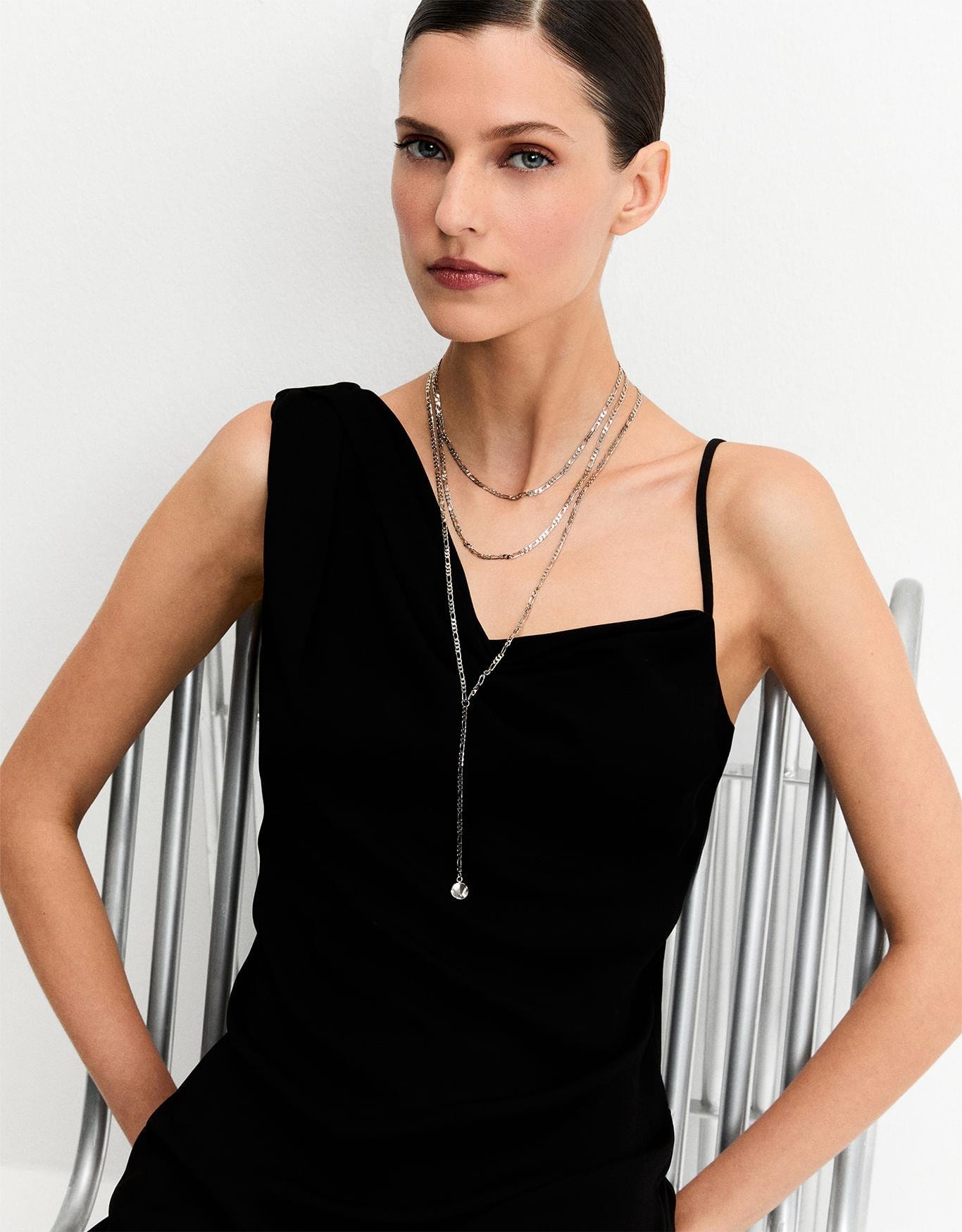 Conjunto De Colares Gravatinha Niquel