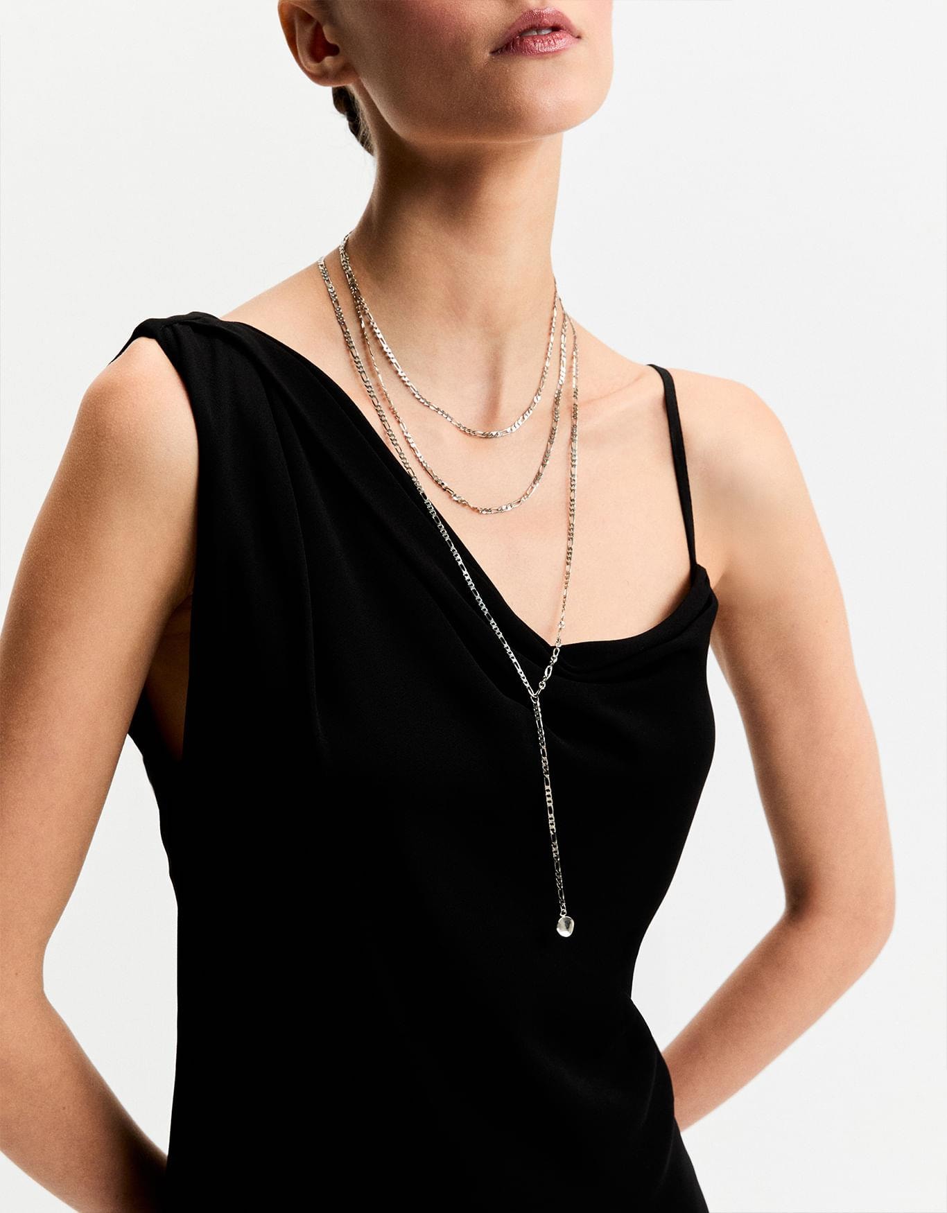 Conjunto De Colares Gravatinha Niquel