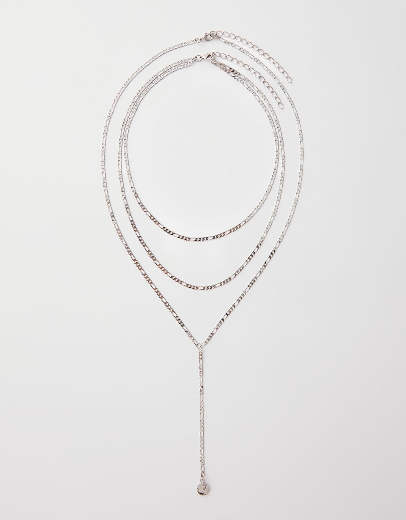 Conjunto De Colares Gravatinha Niquel