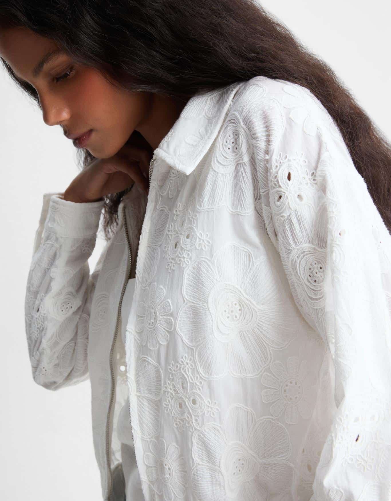 Jaqueta Bordado Floral