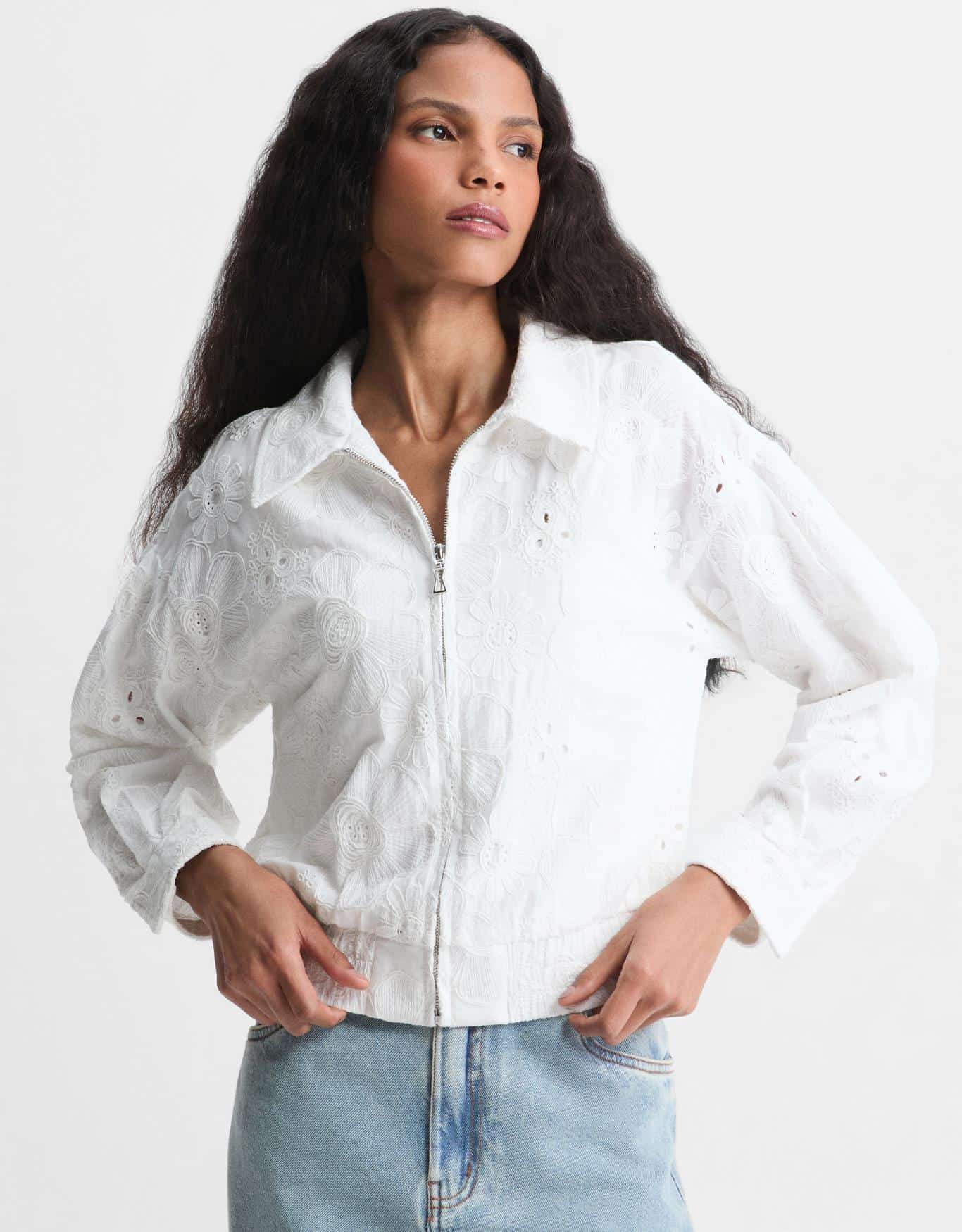 Jaqueta Bordado Floral