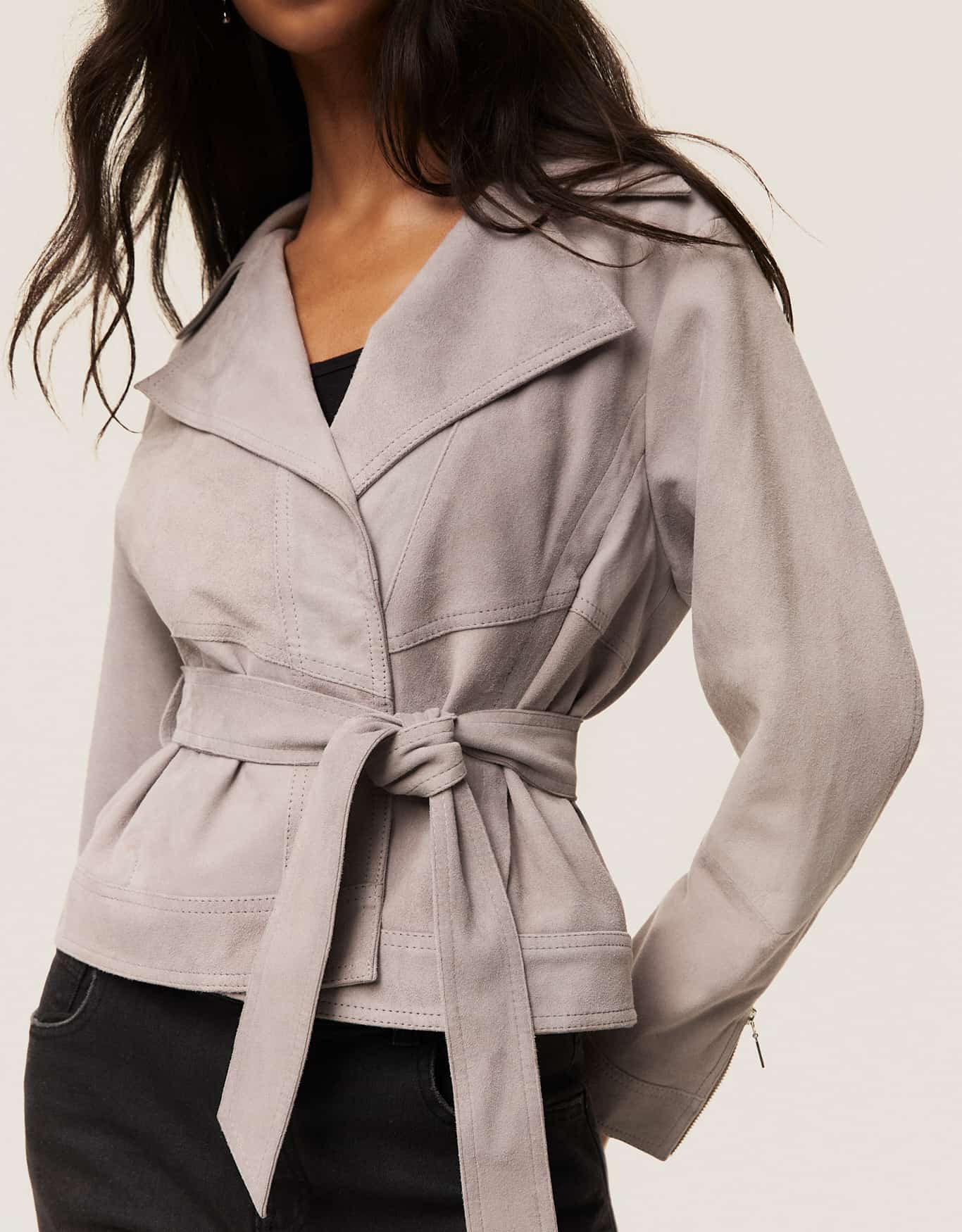 Jaqueta Com Faixa Chamois