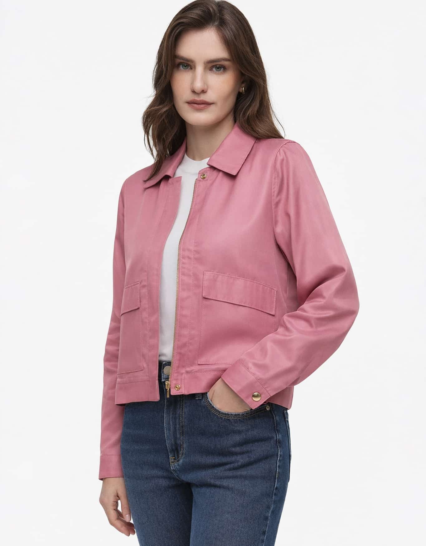 Jaqueta Leve Com Zíper