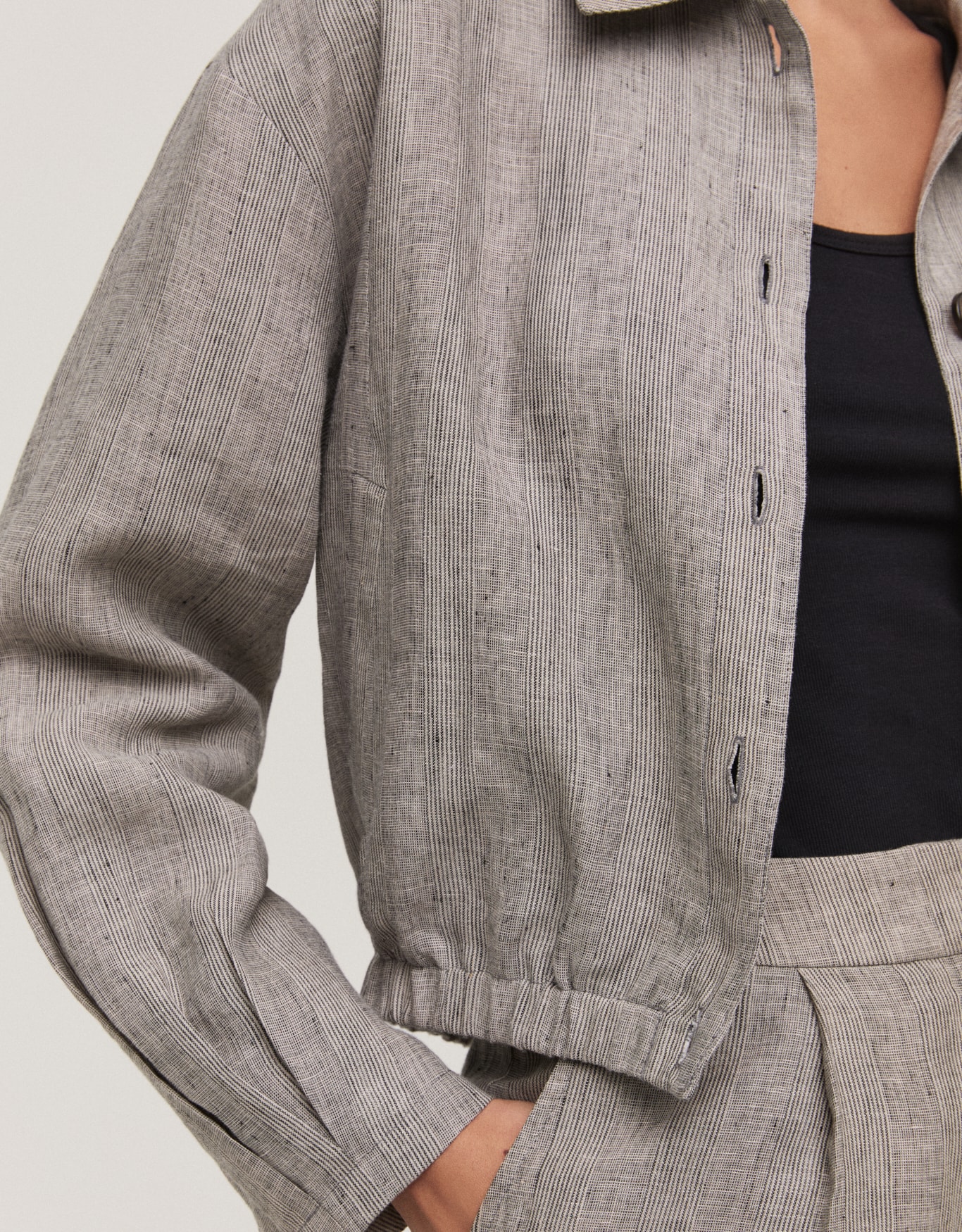 Jaqueta Linho Botões