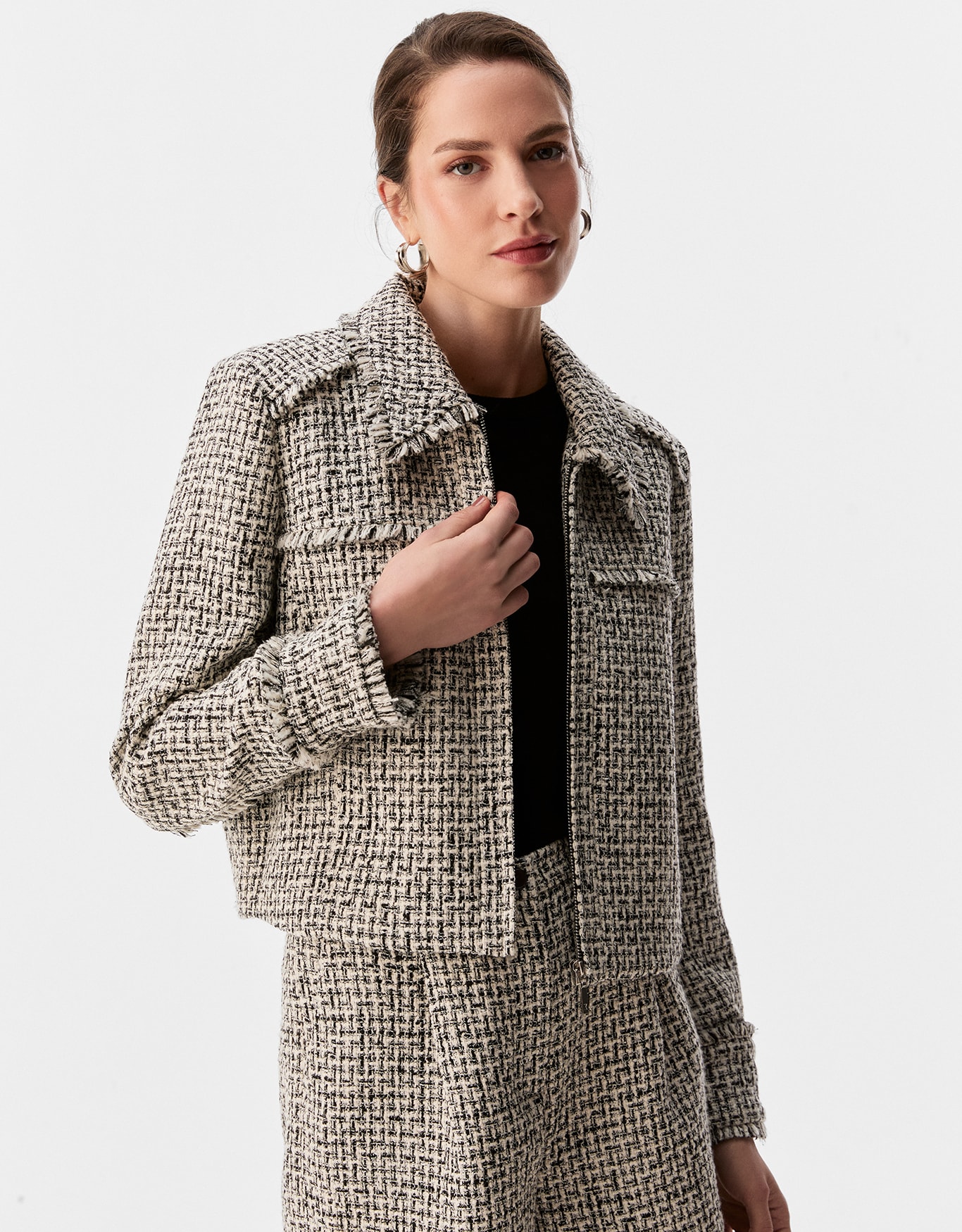 Jaqueta Reta Tweed