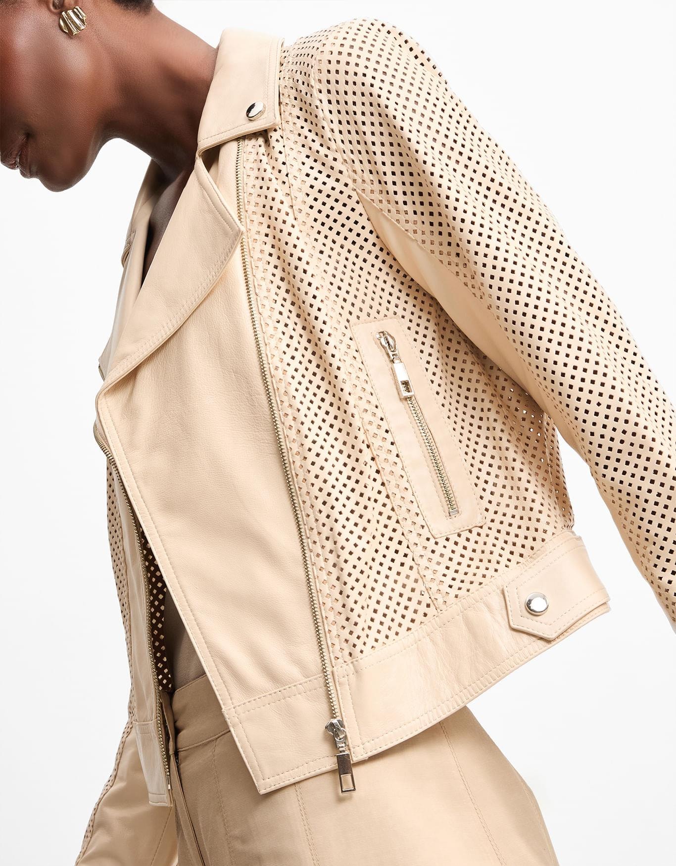 Jaqueta Textura Couro