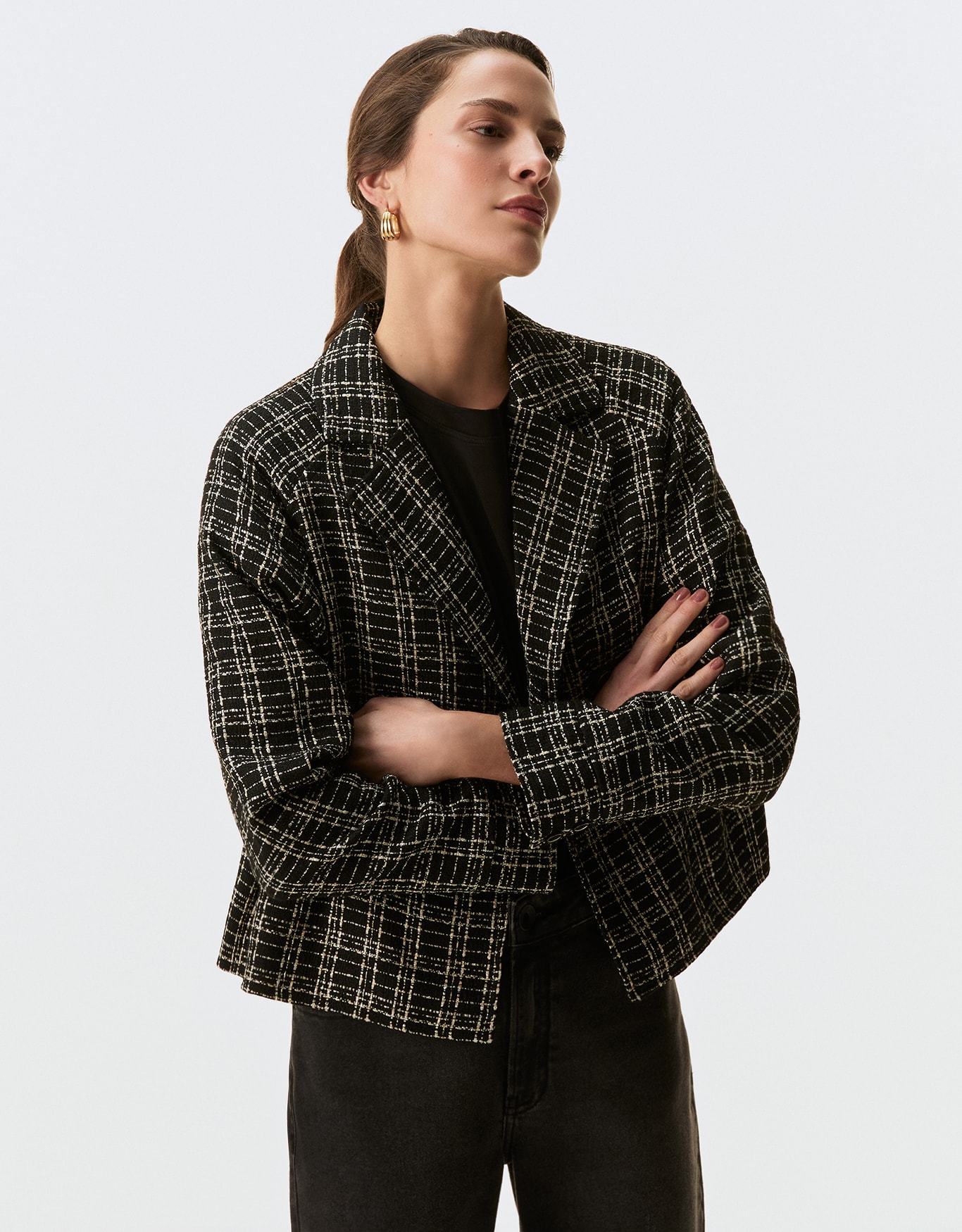 Jaqueta Tweed Lurex
