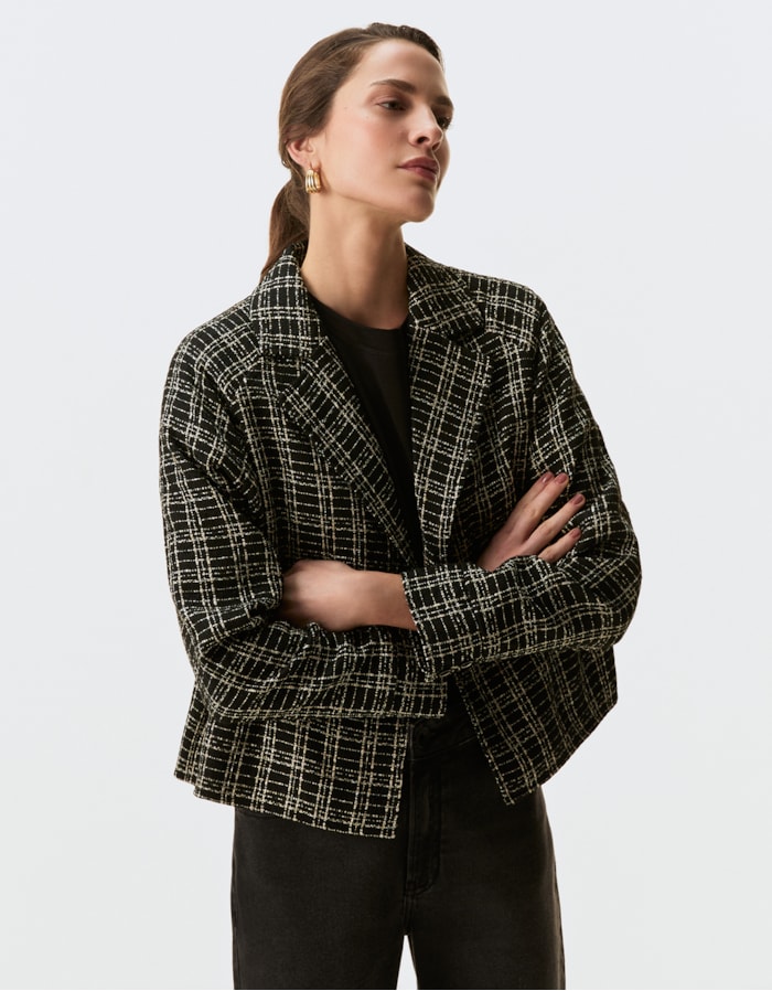 Shoulder — Jaqueta Tweed Lurex