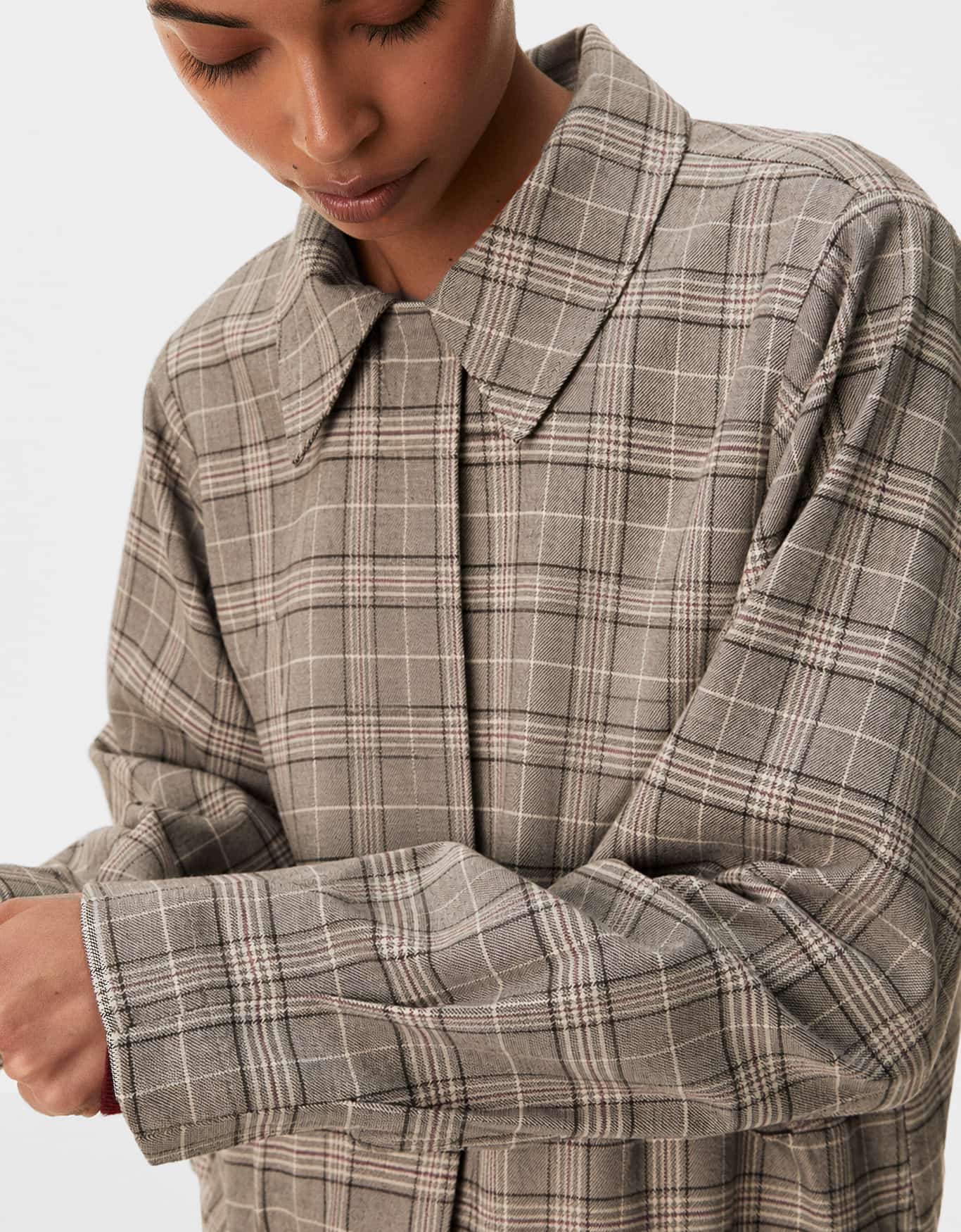 Jaqueta Xadrez Fio Tinto