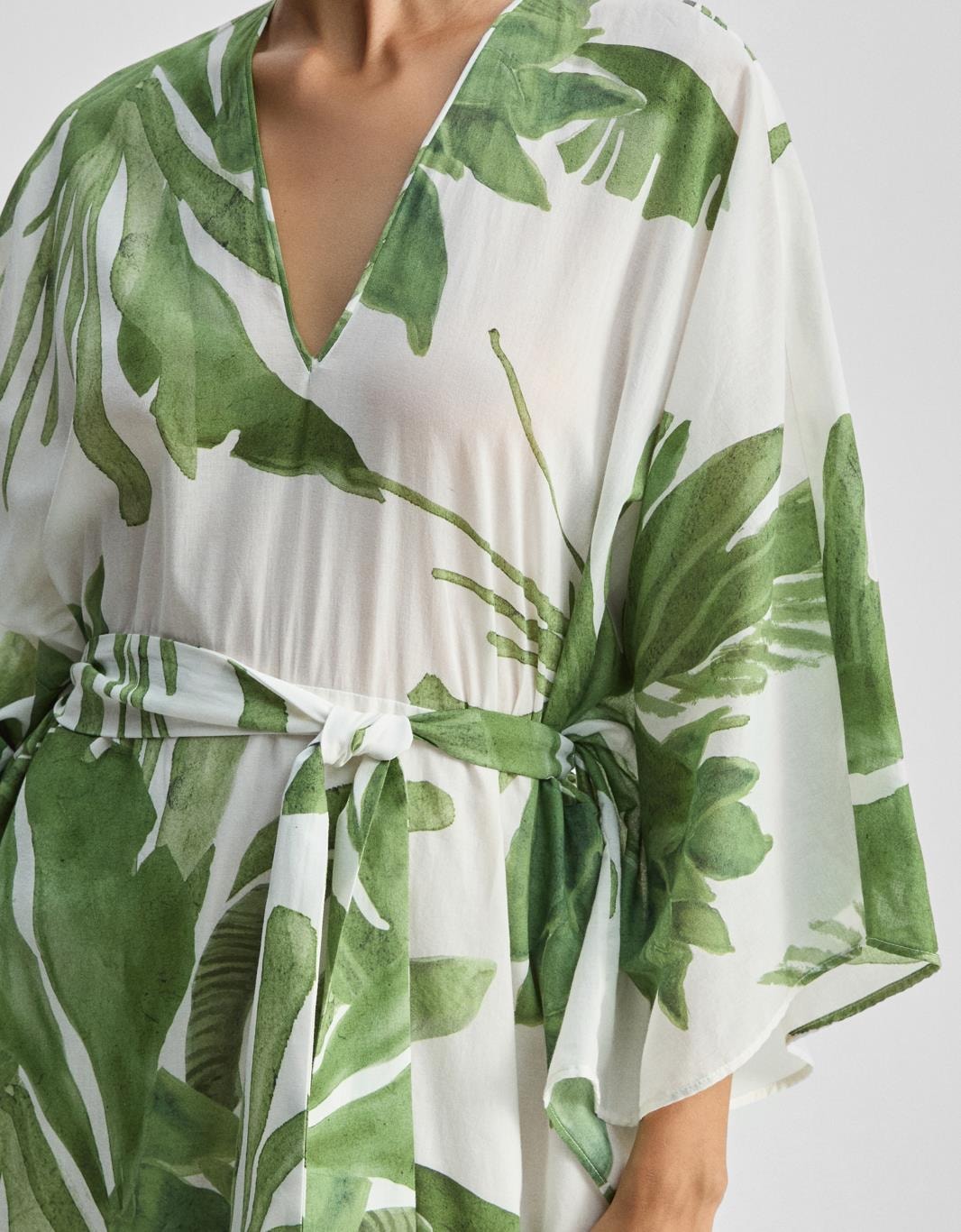 Kaftan Folhagem Verão