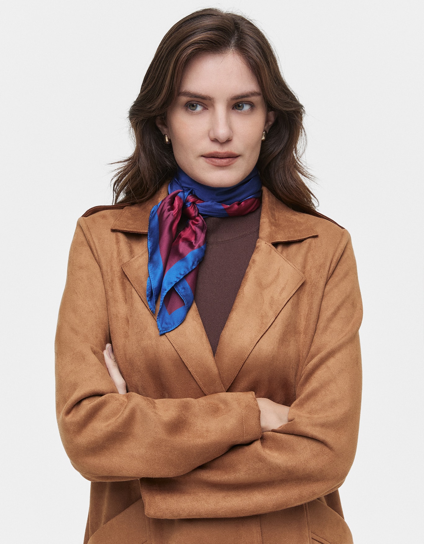 Lenço Estampado Corações