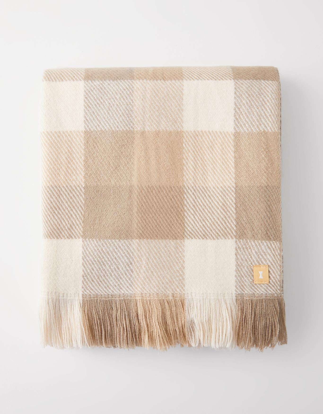 Lenço Jacquard Xadrez Neutro