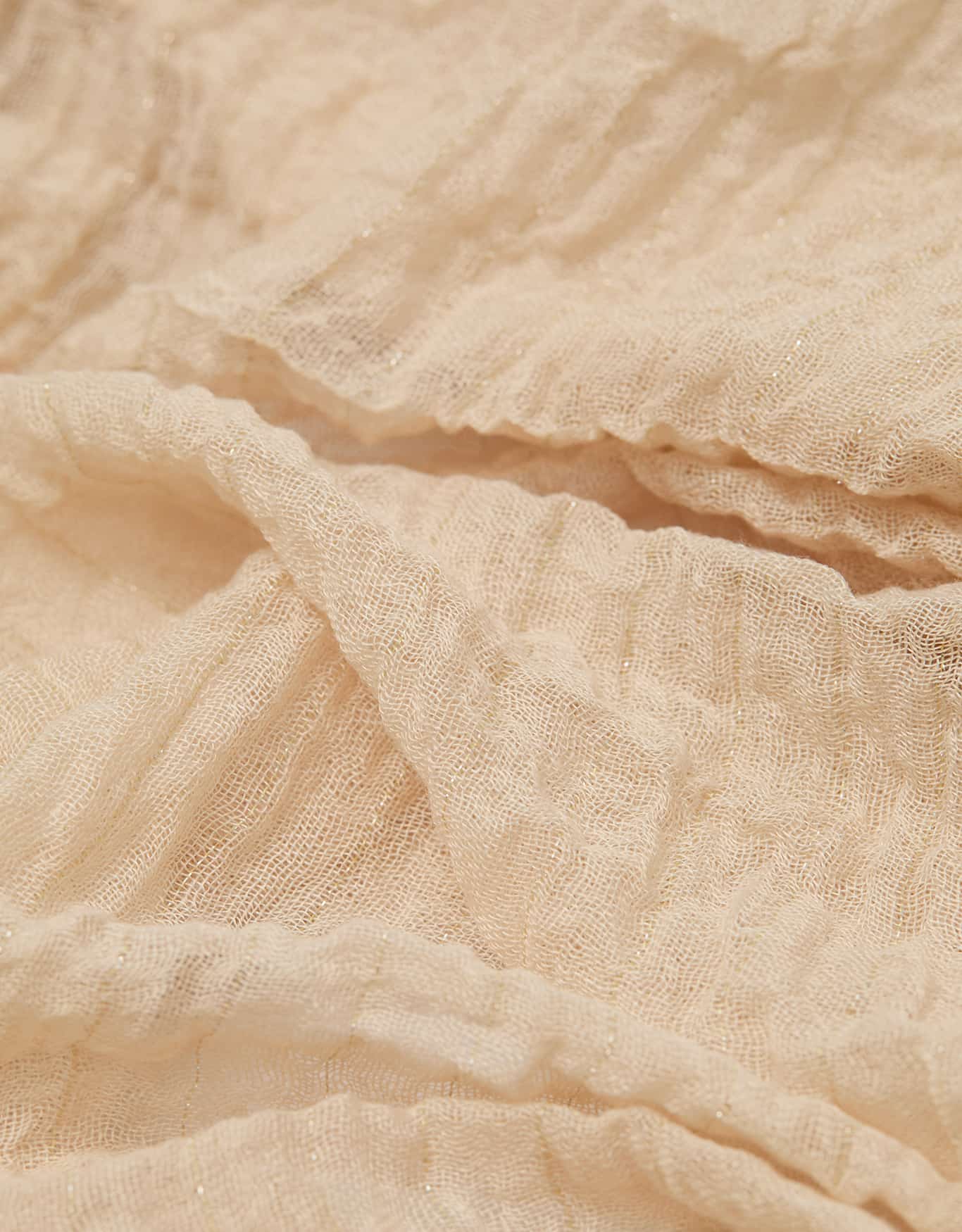 Lenço Leve Lurex Areia