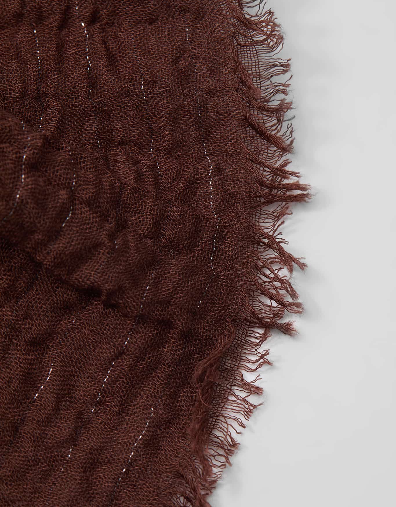 Lenço Leve Lurex Café