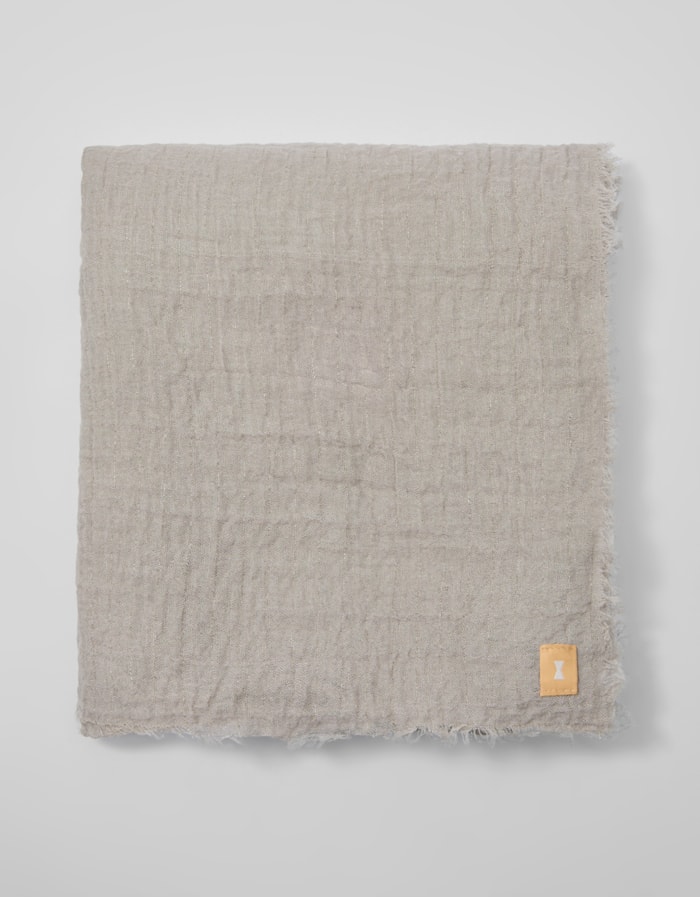 Shoulder — Lenço Leve Lurex Cinza