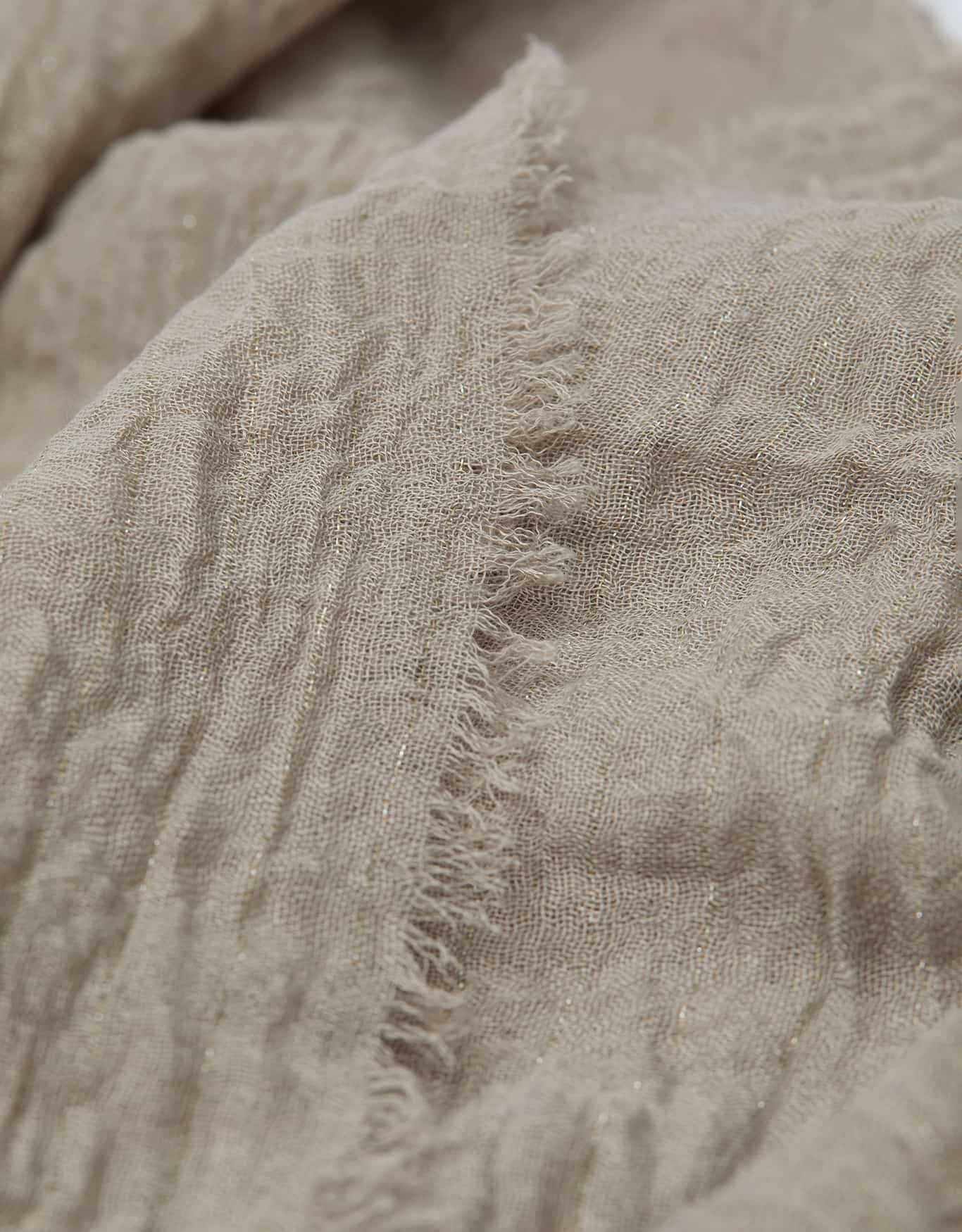 Lenço Leve Lurex Cinza