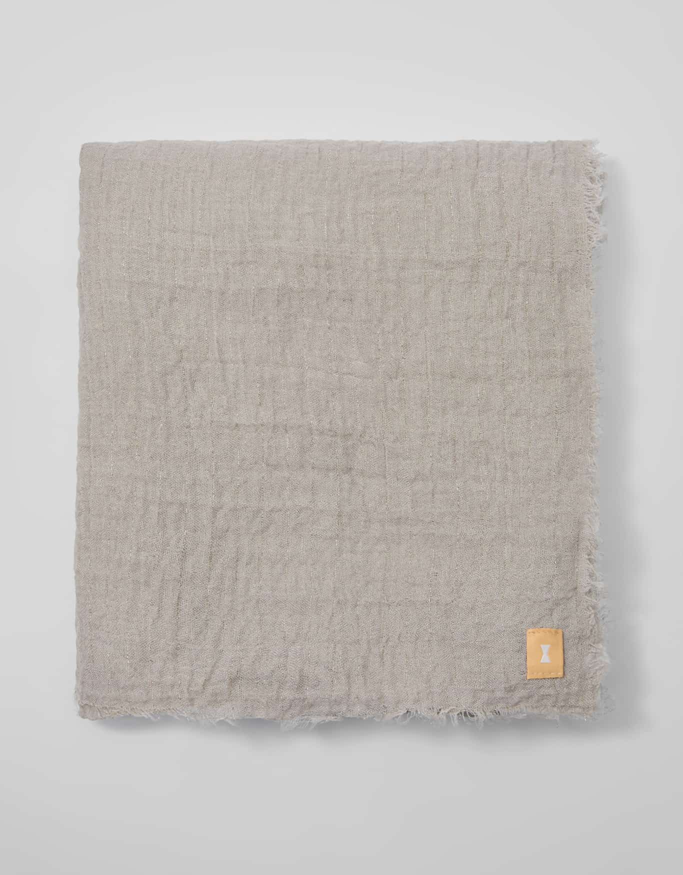 Lenço Leve Lurex Cinza