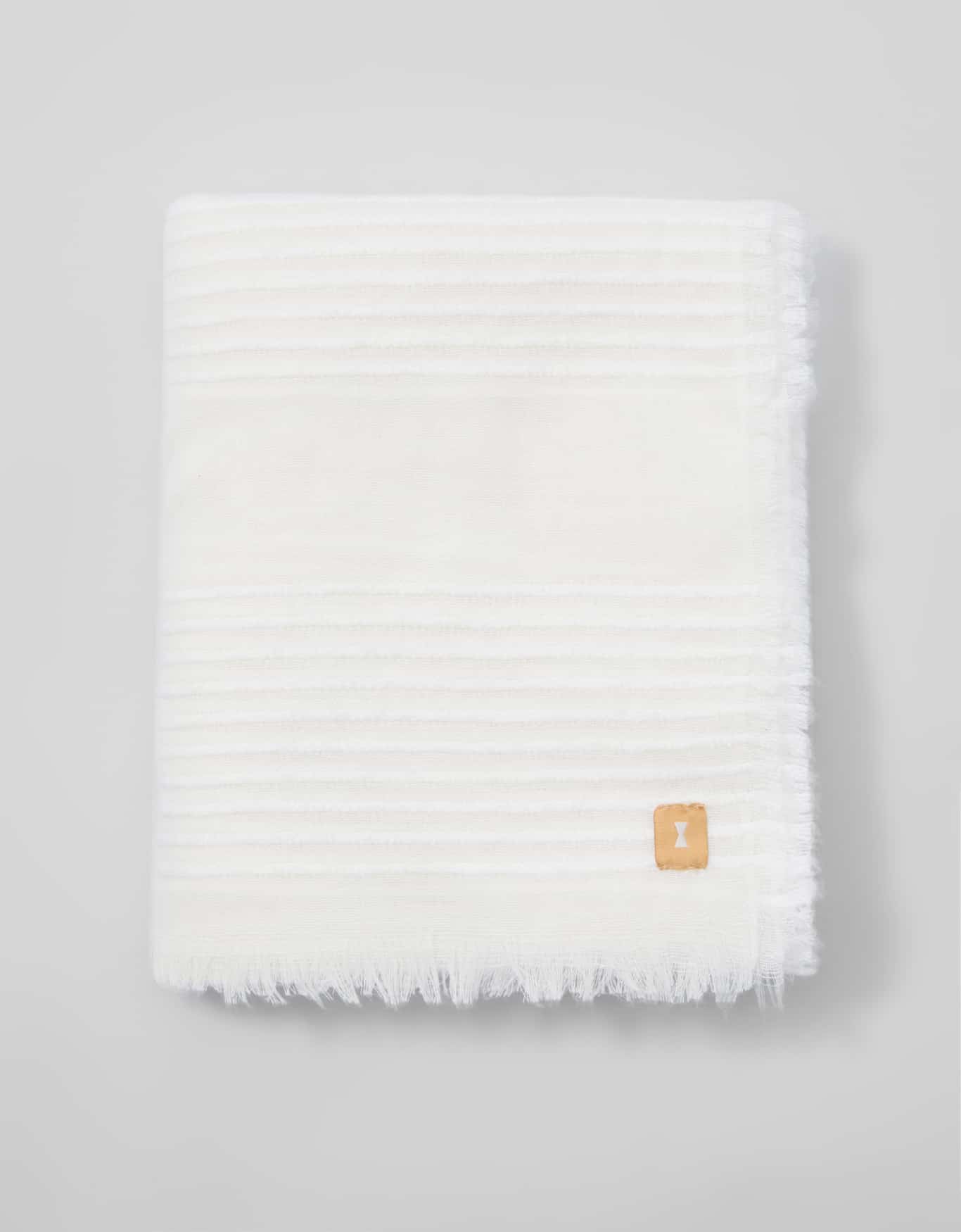Lenço Leve Tramado Off White