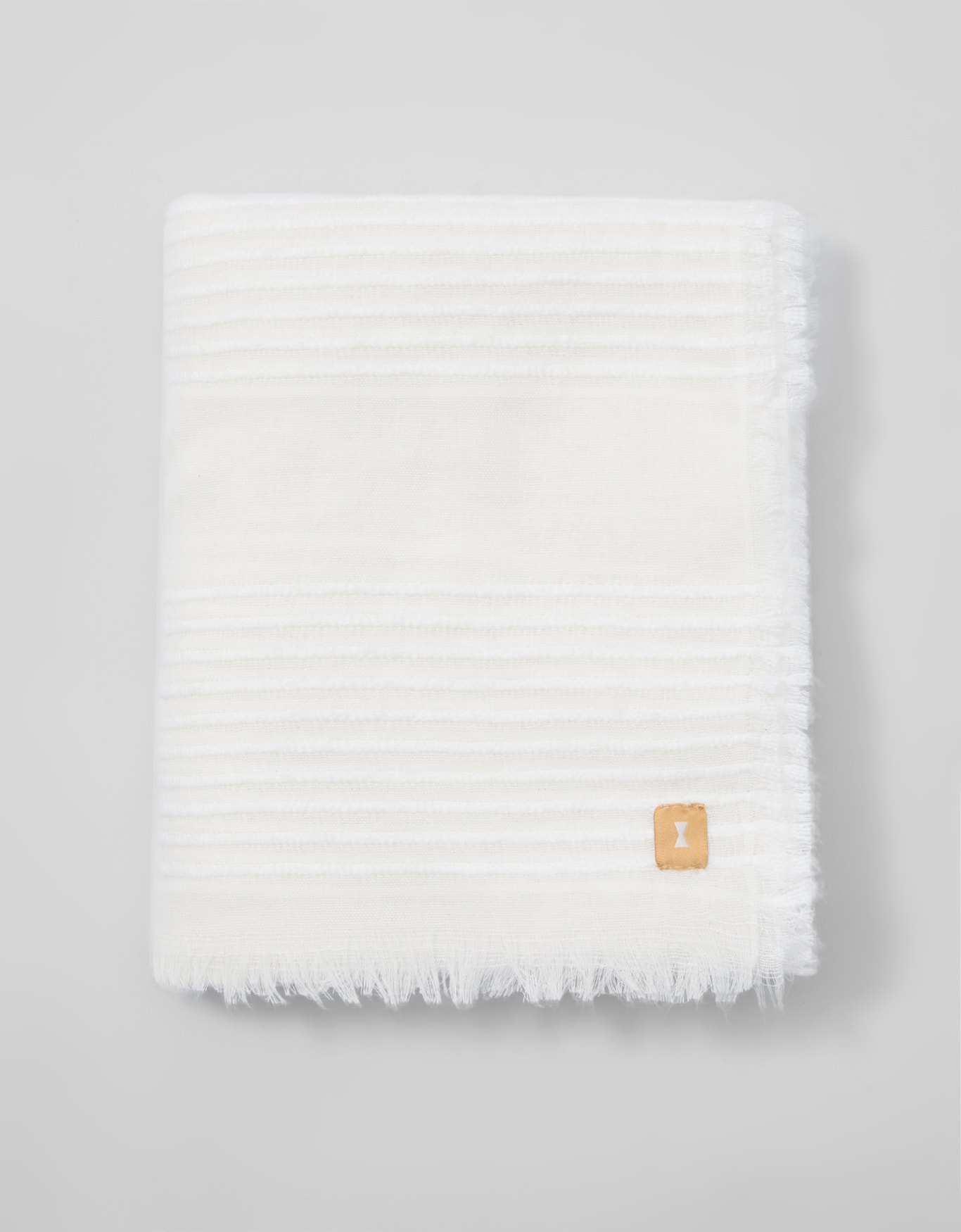 Lenço Leve Tramado Off White
