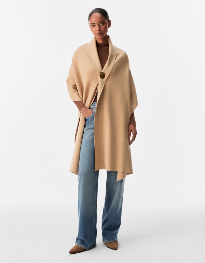 Shoulder — Lenço Tricot Broche