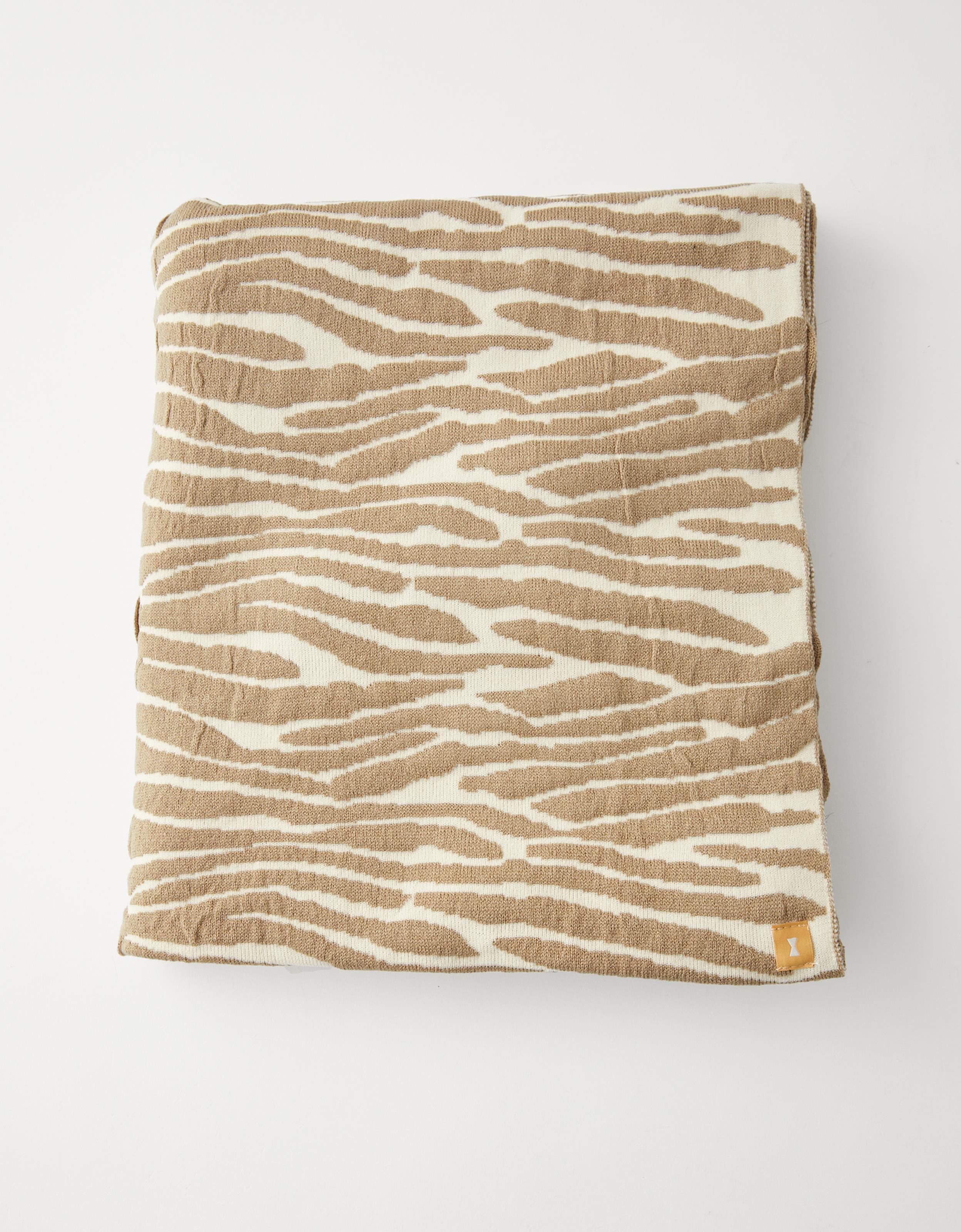 Lenço Tricot Jacquard Zebra