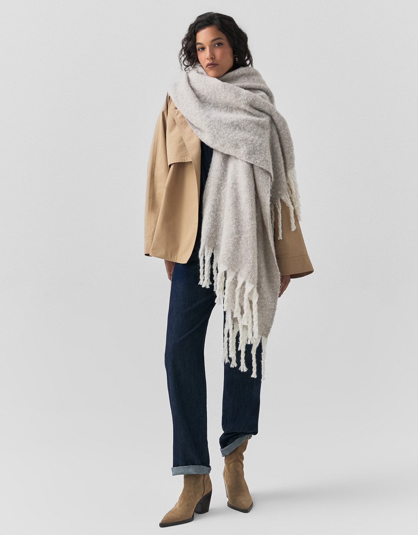 Lenço Tricot Mescla