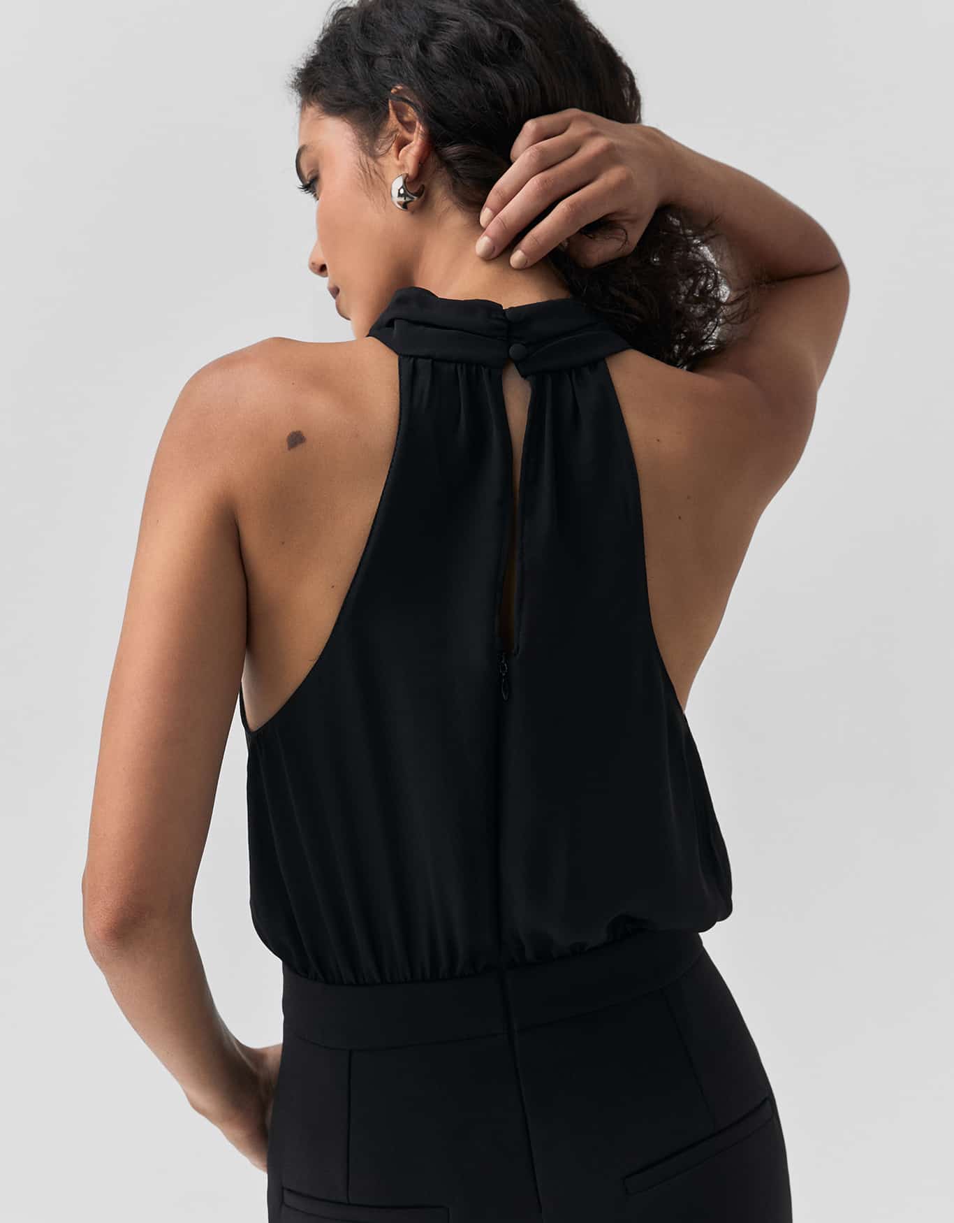 Macacão Gola Alta Reto