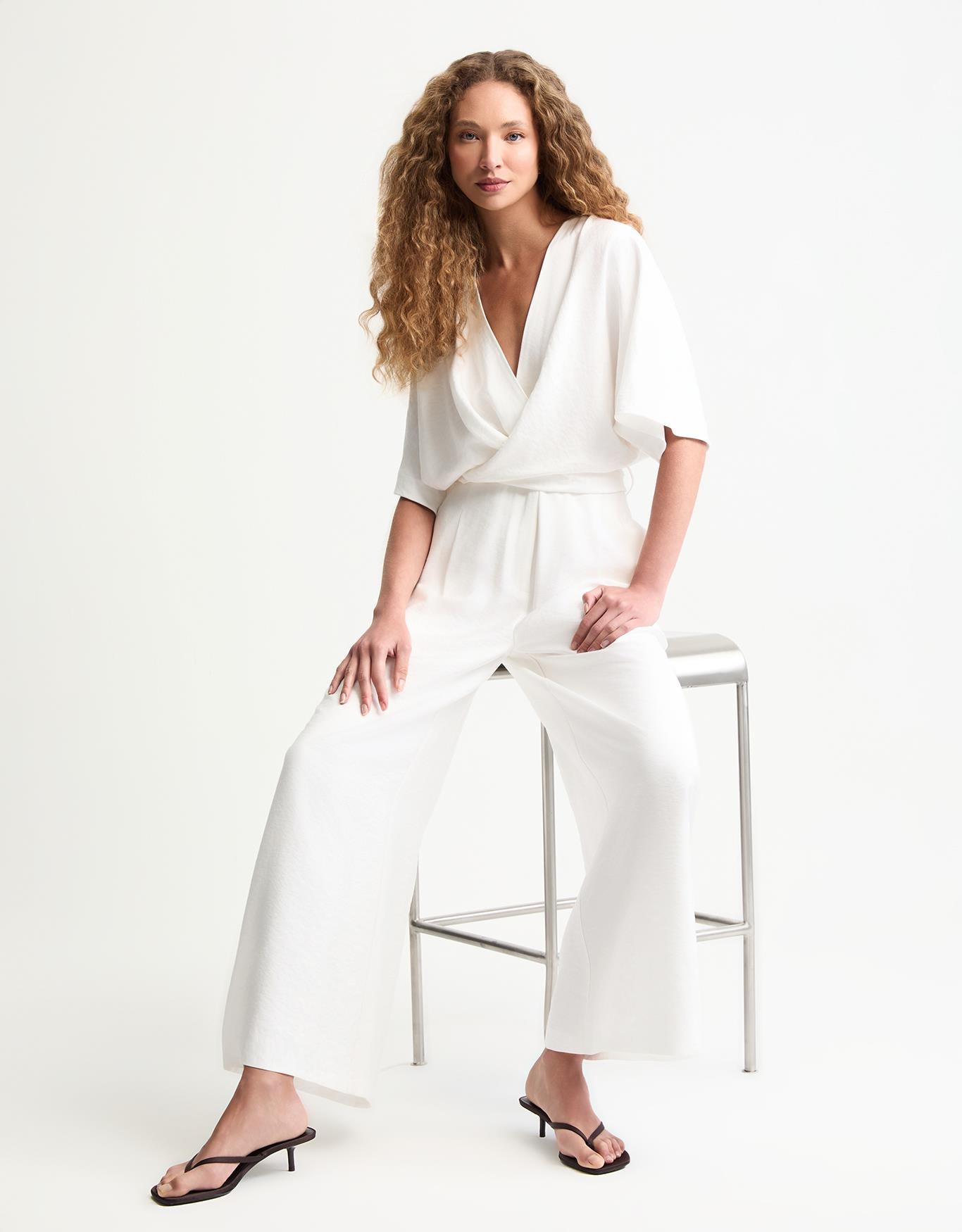 Macacão Pantacourt Transpassado