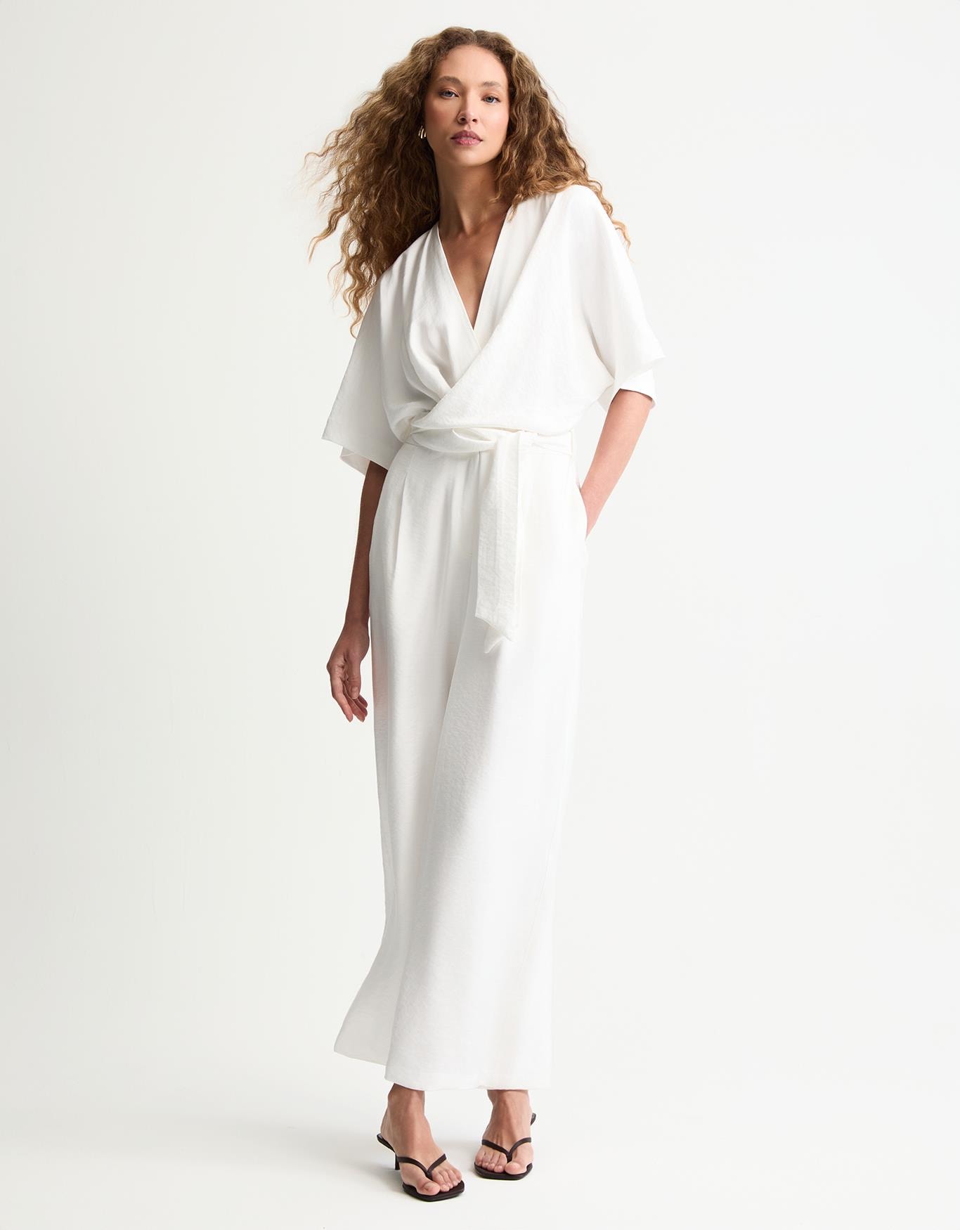 Macacão Pantacourt Transpassado