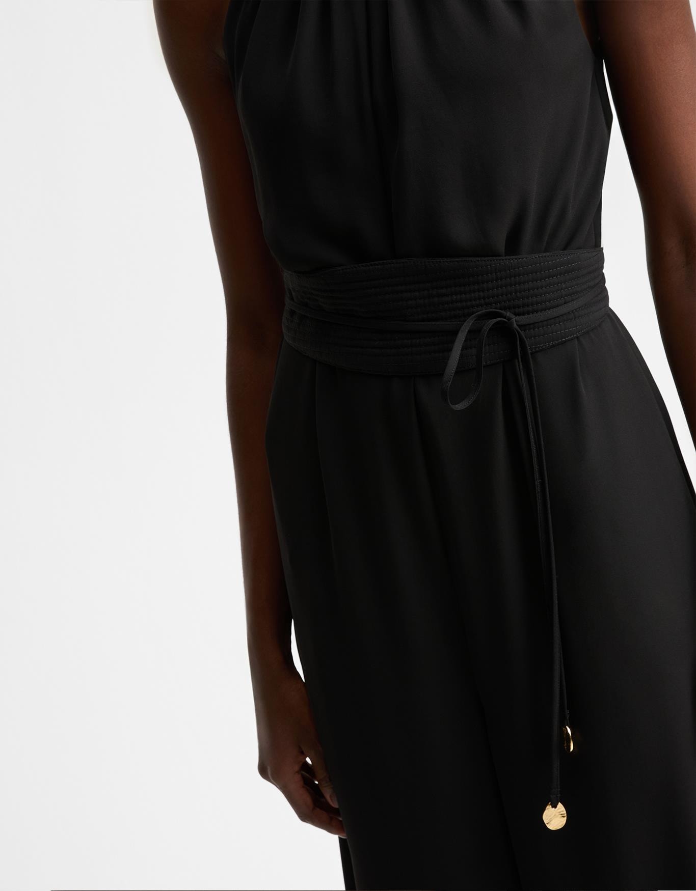 Macacão Pantalona Amplo com Franzido