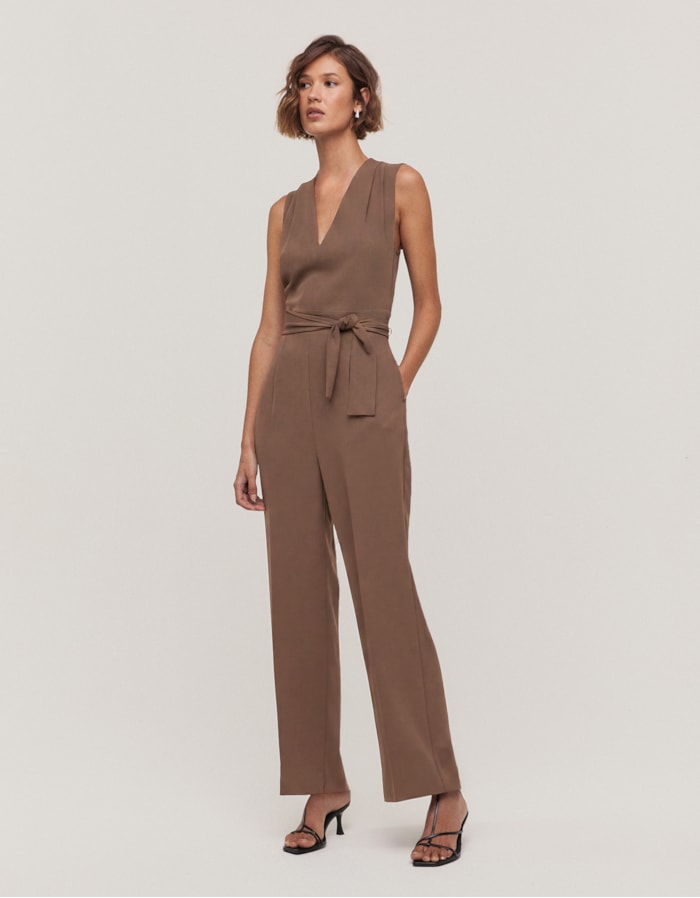 Shoulder — Macacão Pantalona com Amarração
