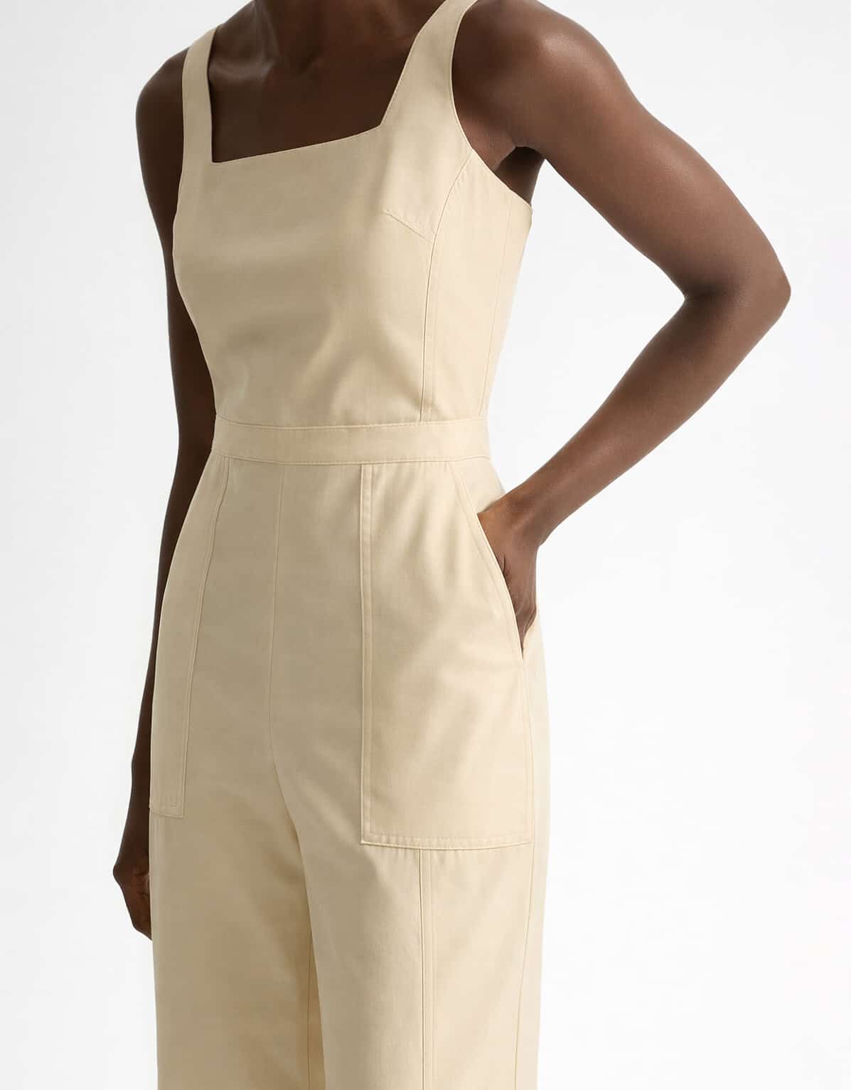 Macacão Pantalona Pespontado