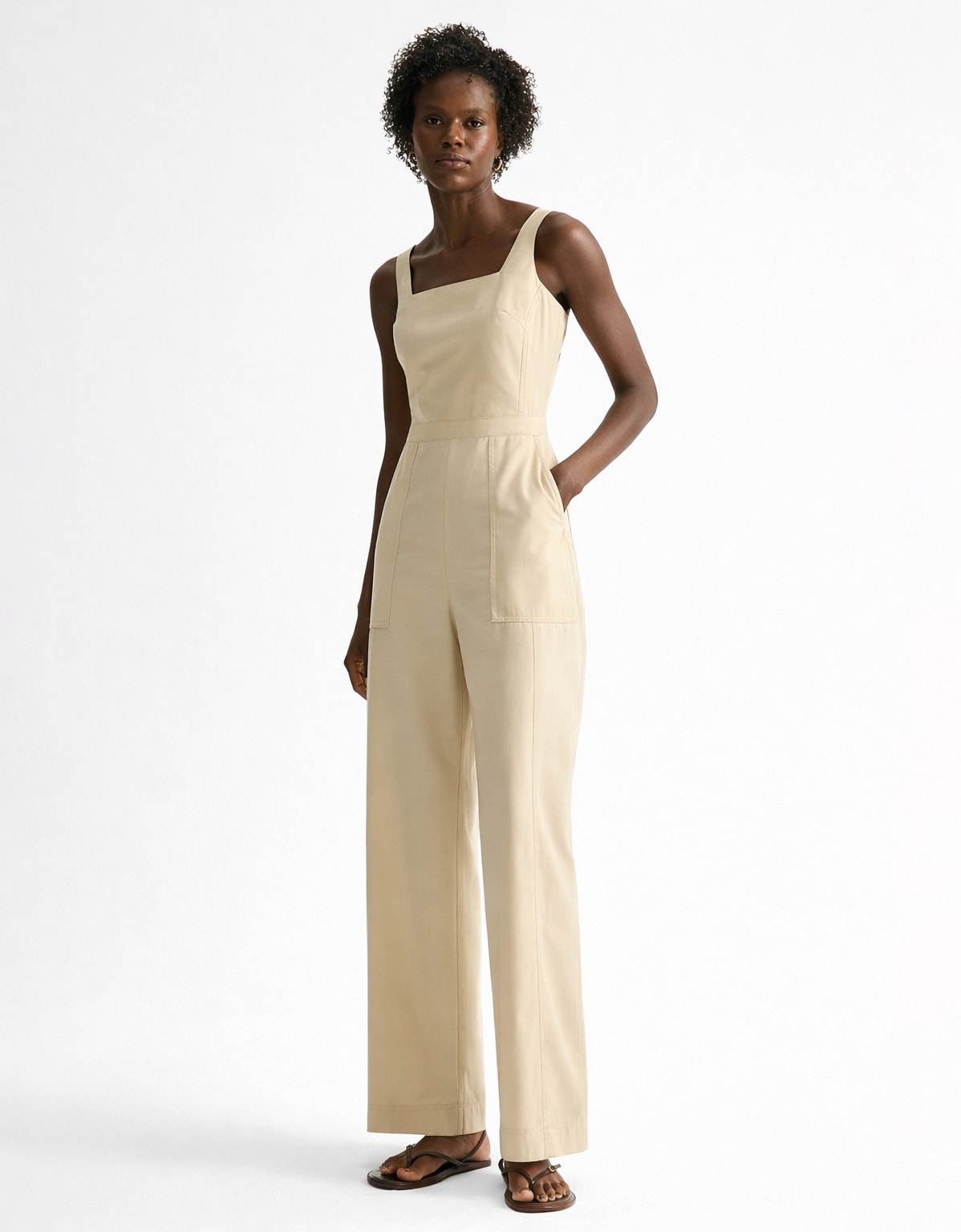 Macacão Pantalona Pespontado