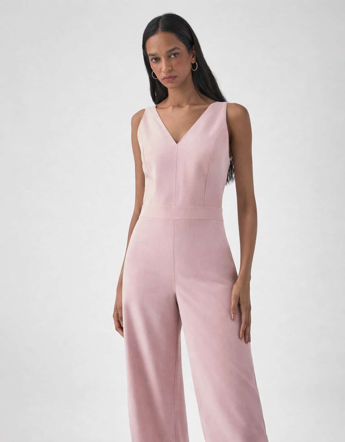 Macacão Pantalona Pespontado