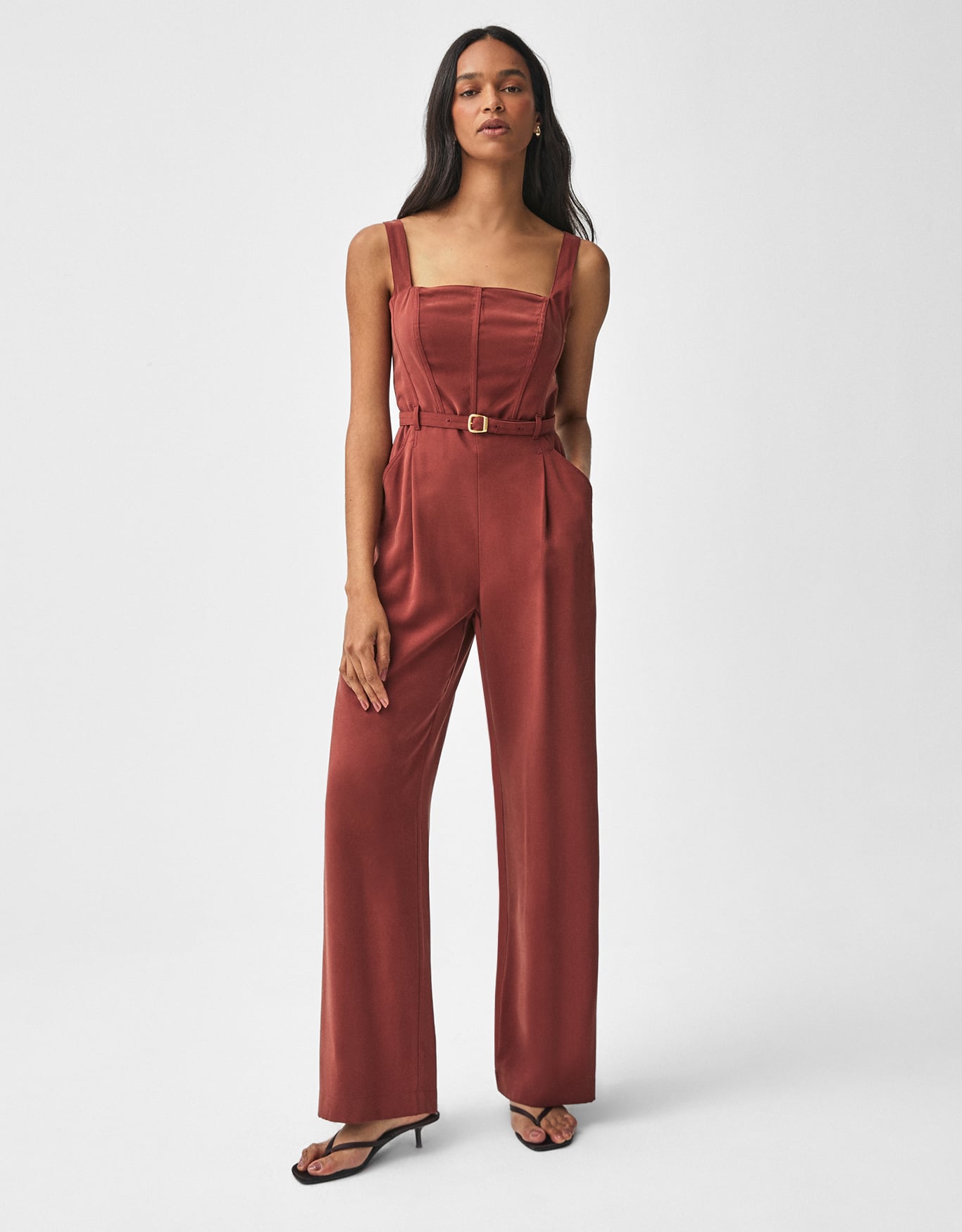 Macacão Pantalona Pregas