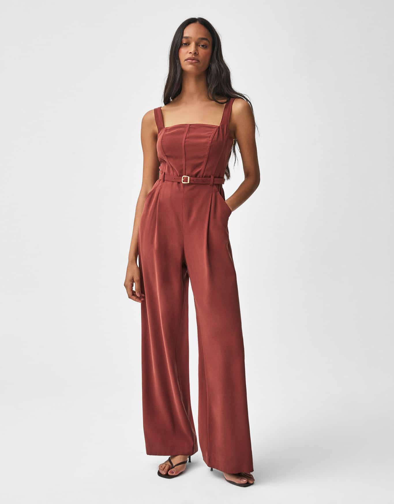 Macacão Pantalona Pregas