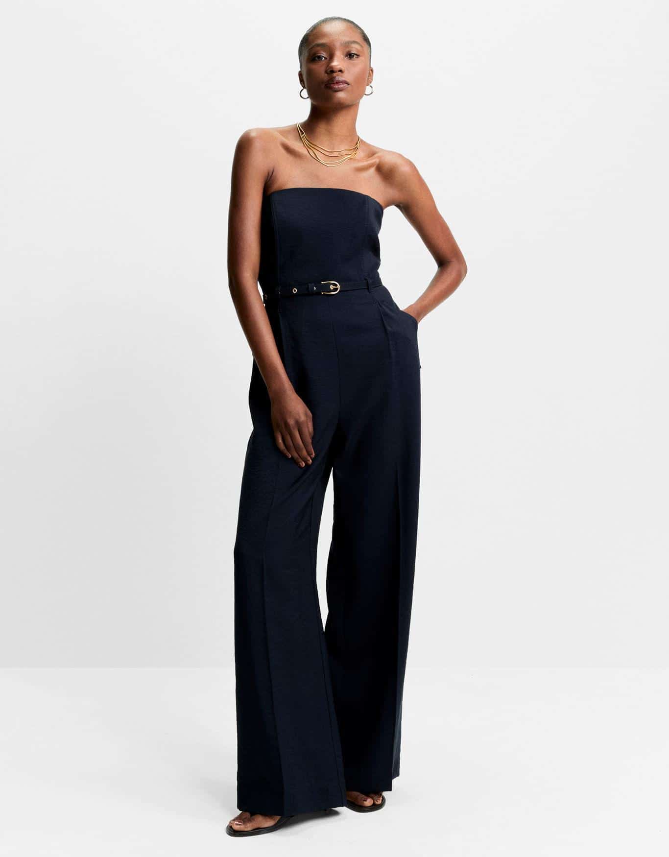 Macacão Pantalona Sem Alça