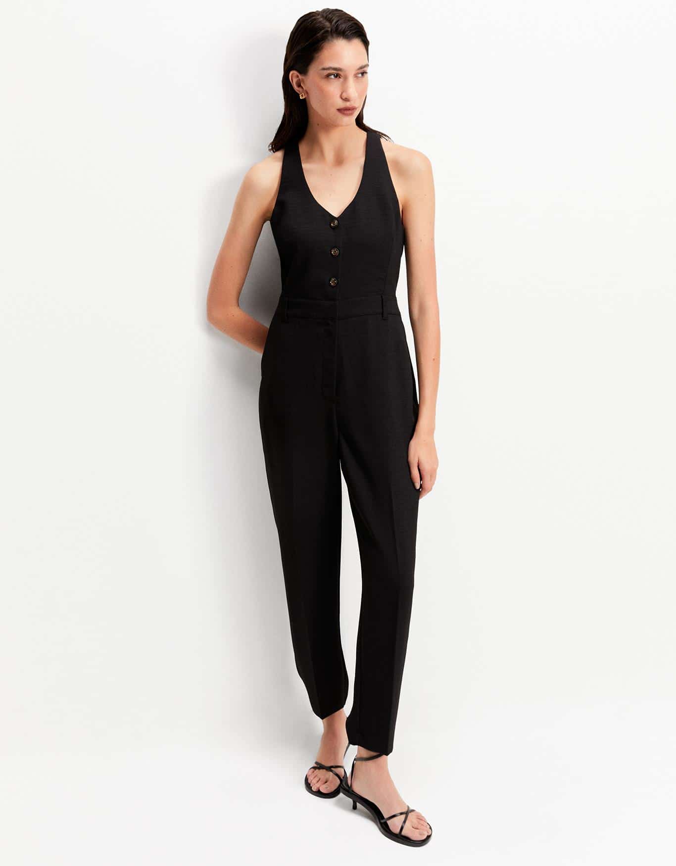 Macacão Slim Colete