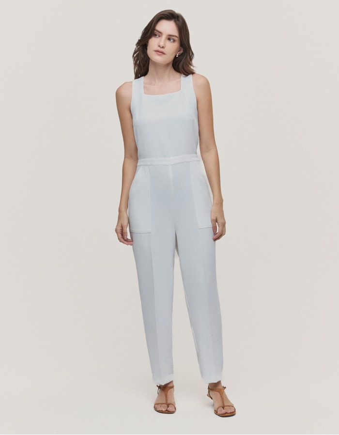 Shoulder — Macacão Slim com Zíper