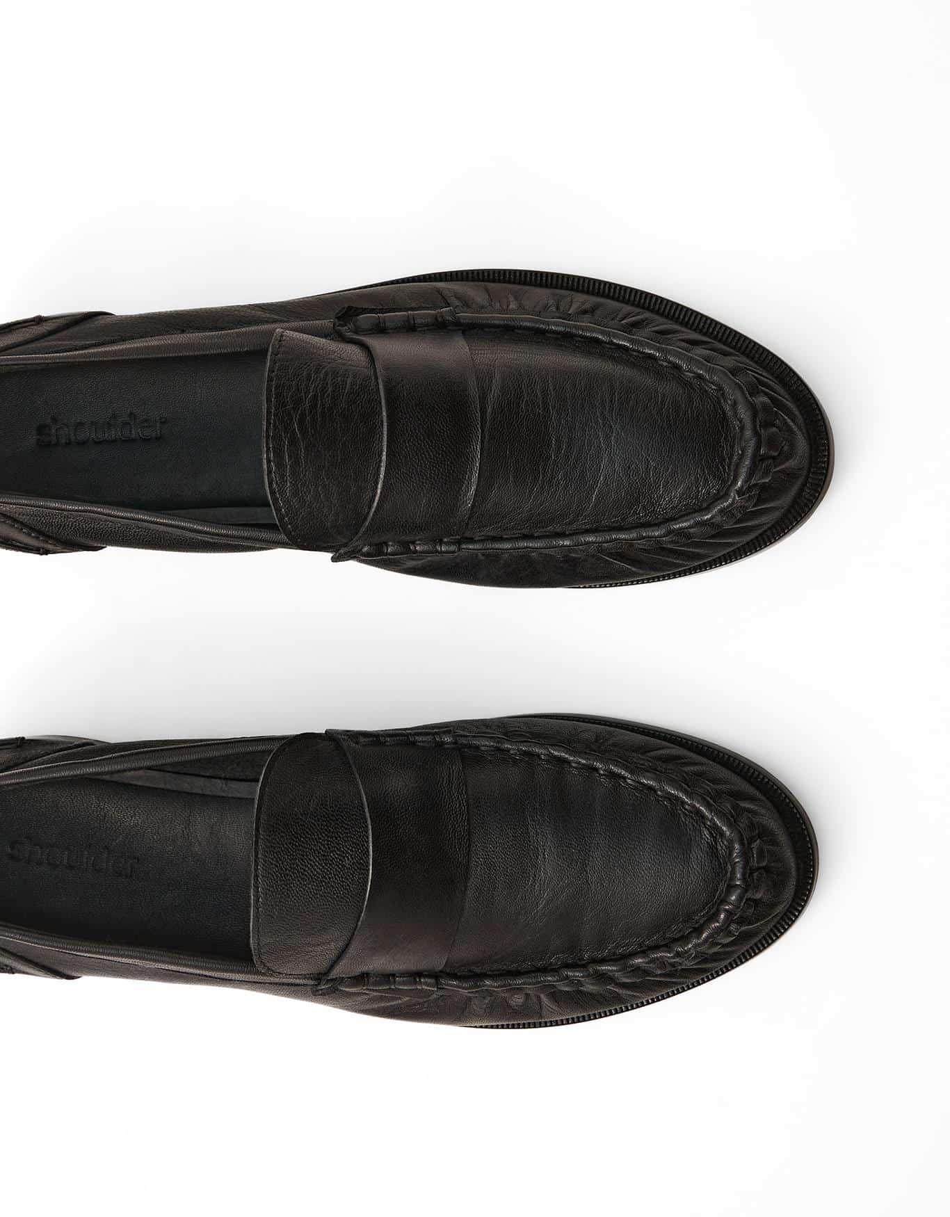 Mocassim Couro Preto
