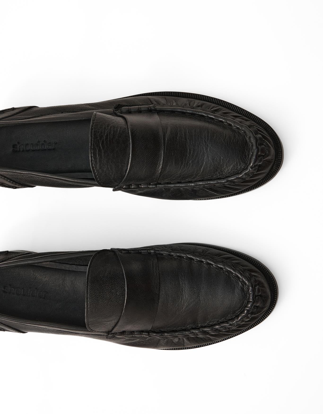 Mocassim Couro Preto