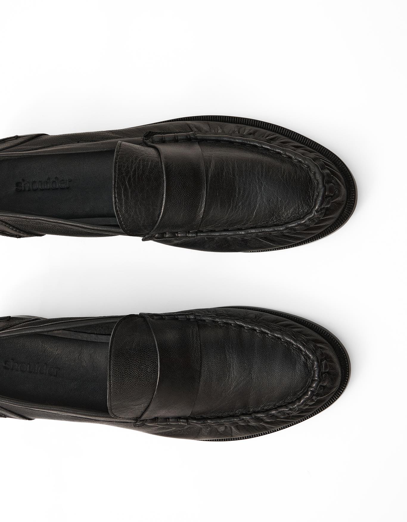 Mocassim Couro Preto