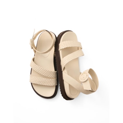 Papete Tiras Tressê Off White