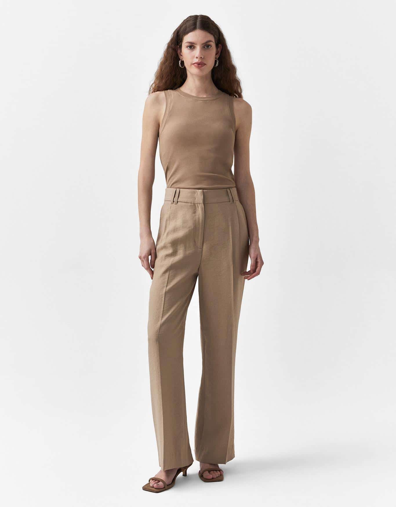 Regata Alça Larga Khaki 360