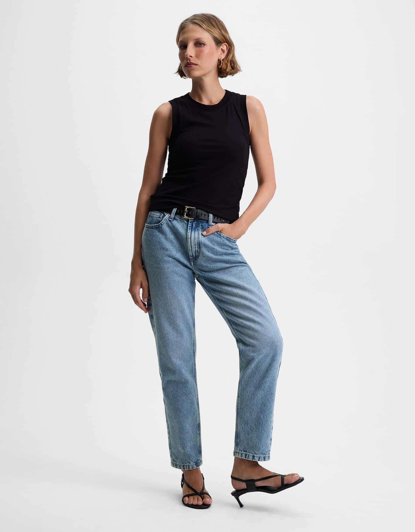 Regata Alça Larga Preta 360