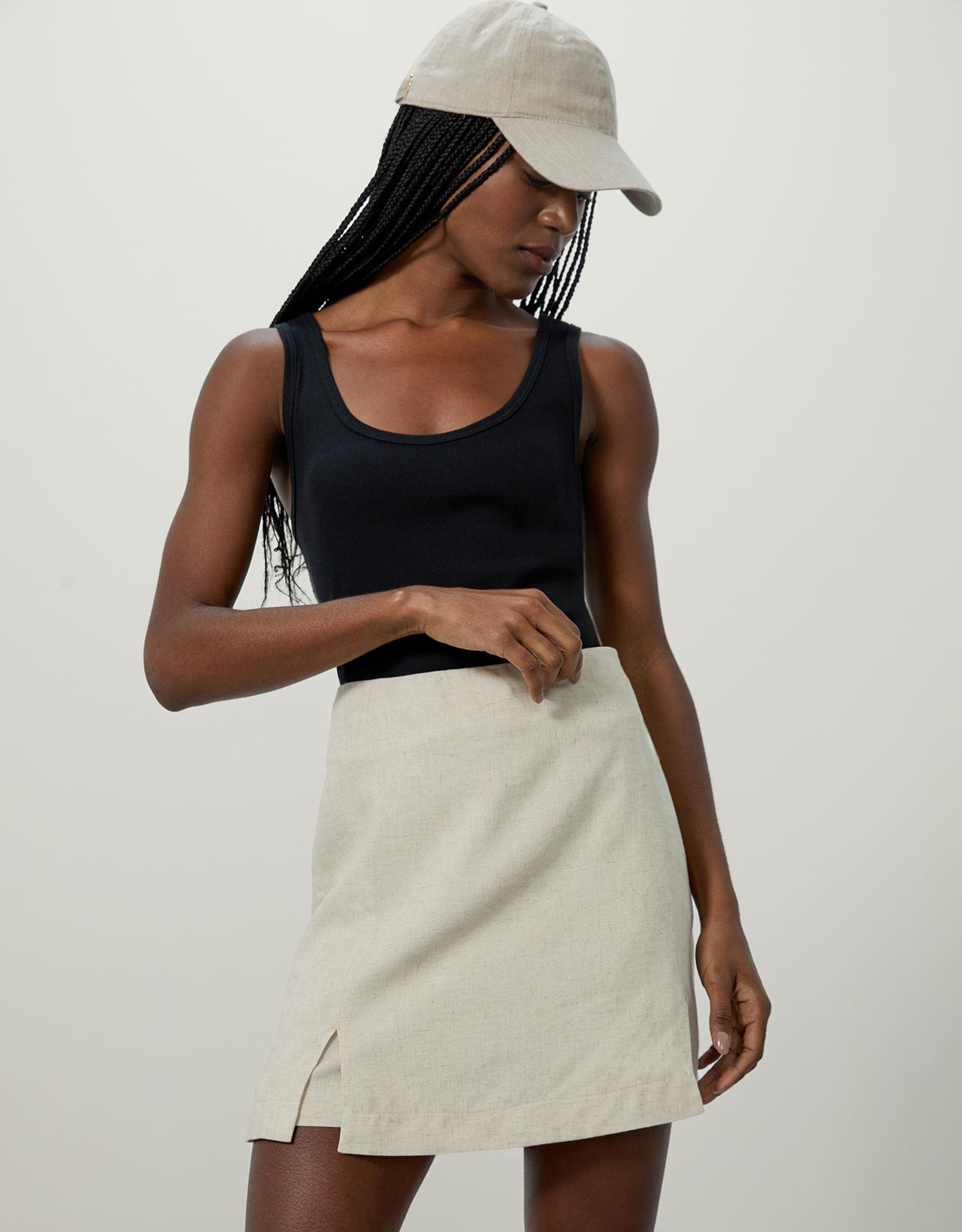 Regata Canelada Alça Fina