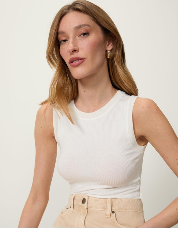 Shoulder — Regata Canelada Retilínea Off White