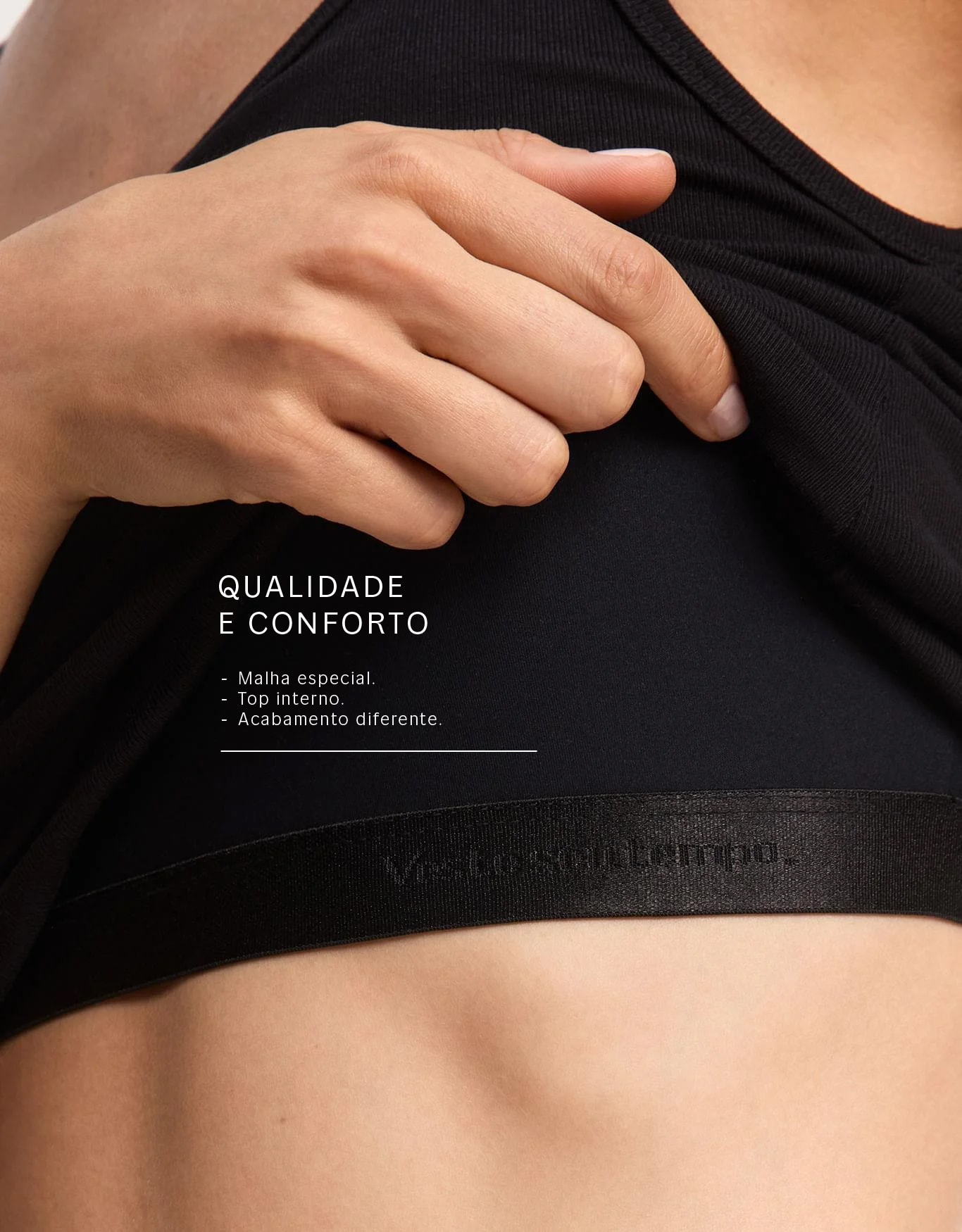 Regata com Top Especial Preto