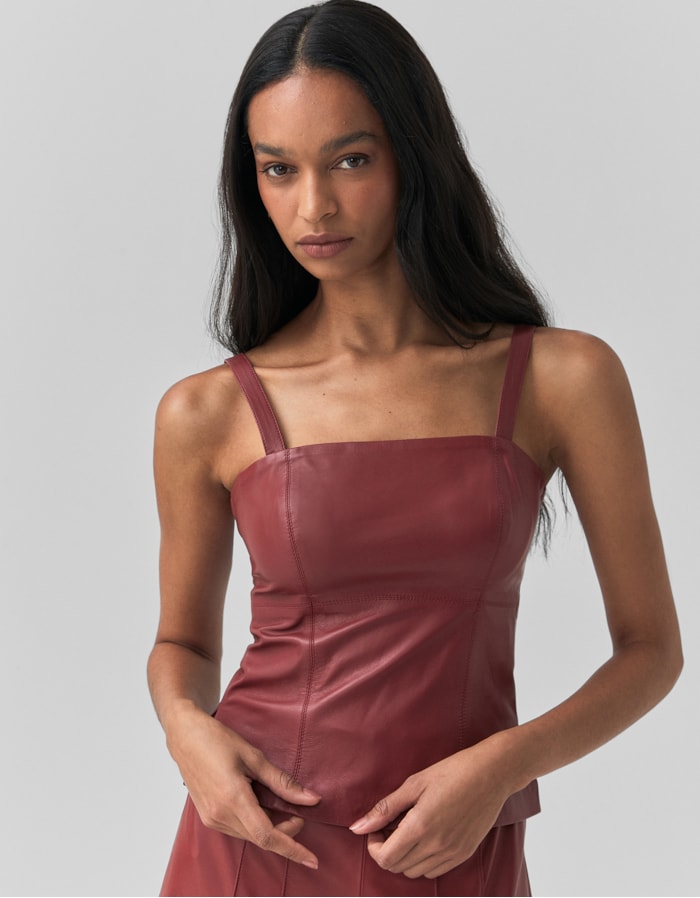 Shoulder — Regata Couro Vermelho Terra